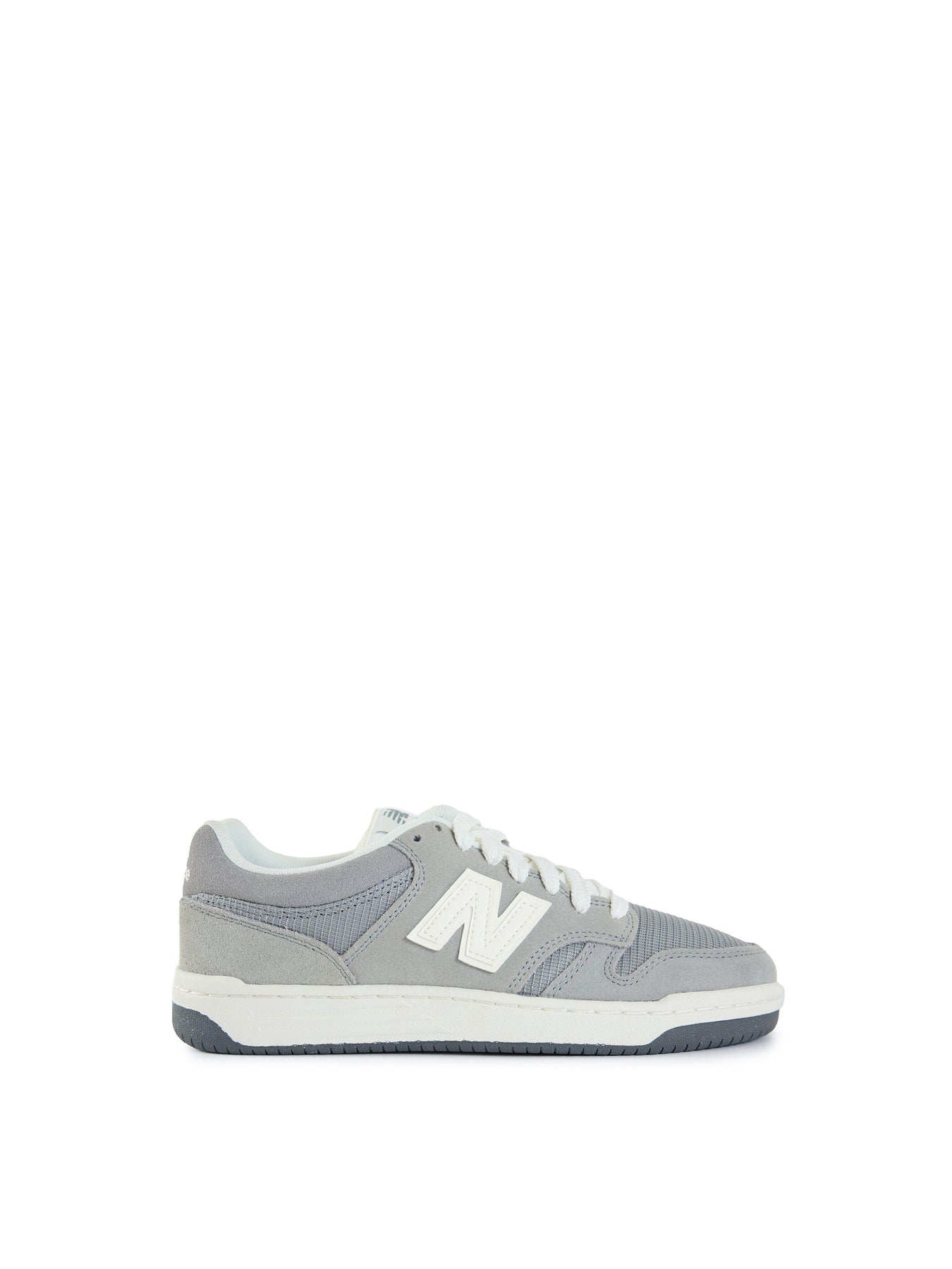 Mens NEW BALANCE 480 Suede Trainers Grey