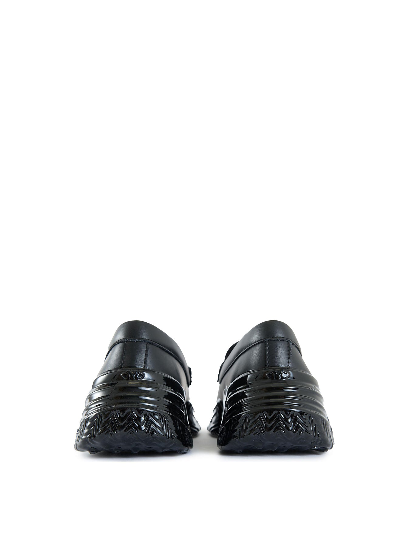 Mens MALLET Archie Leather Shoes Black