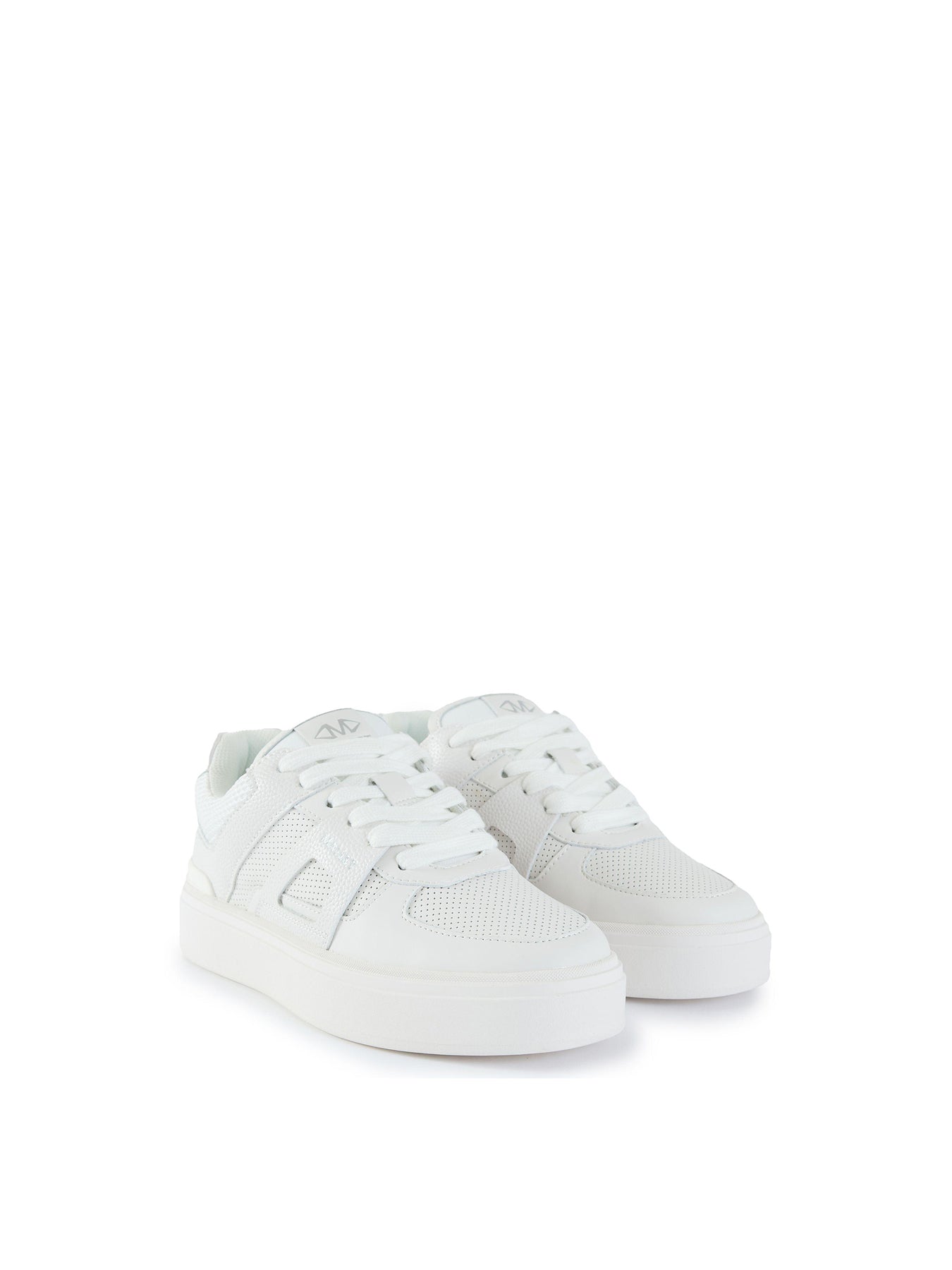 Mens MALLET Fenchurch Leather Trainers White