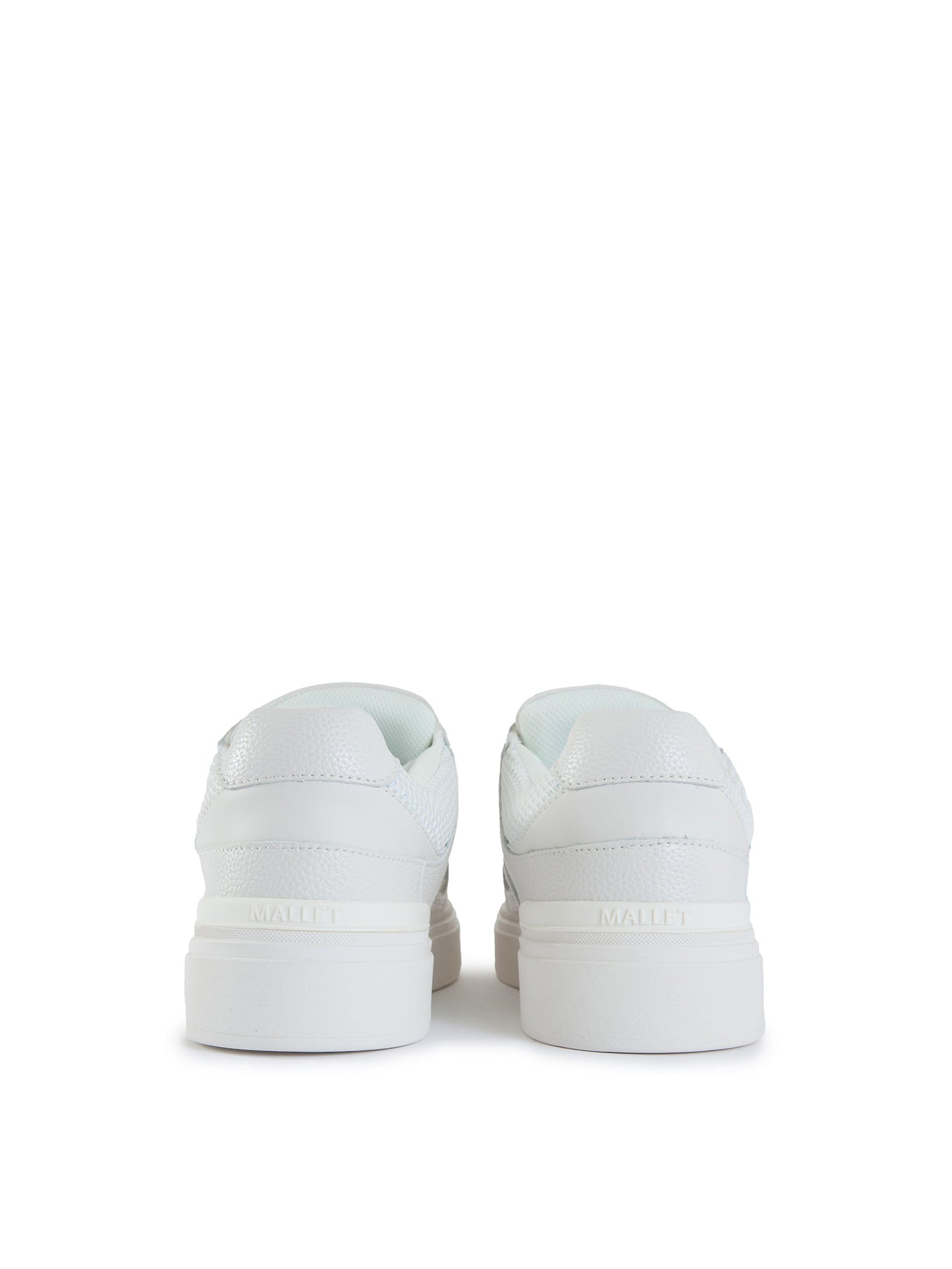 Mens MALLET Fenchurch Leather Trainers White