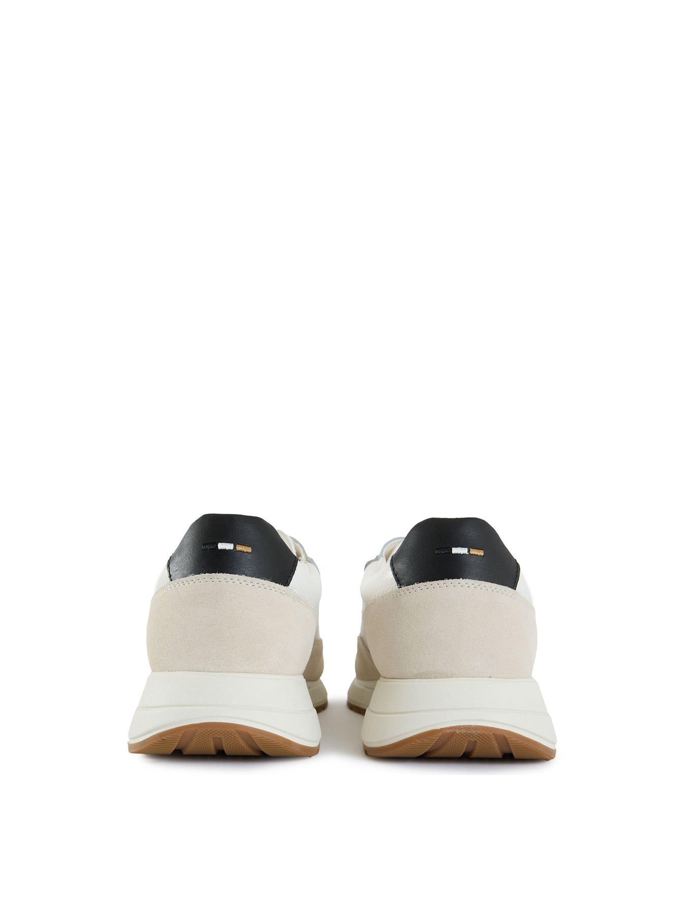 Mens BOSS Vinston Leather Trainers White