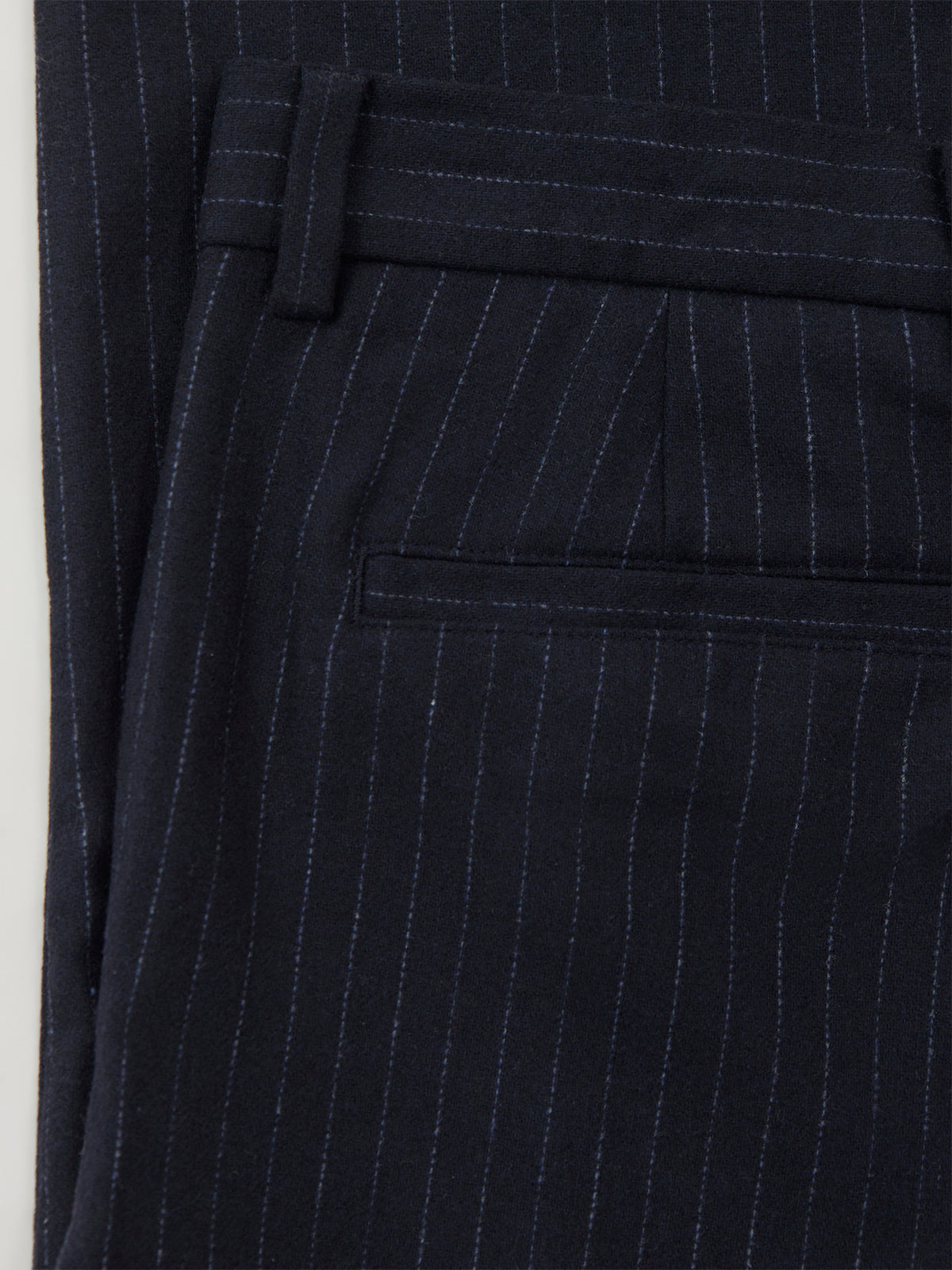 Loose Luke Wool-Blend Pinstripe Trousers
