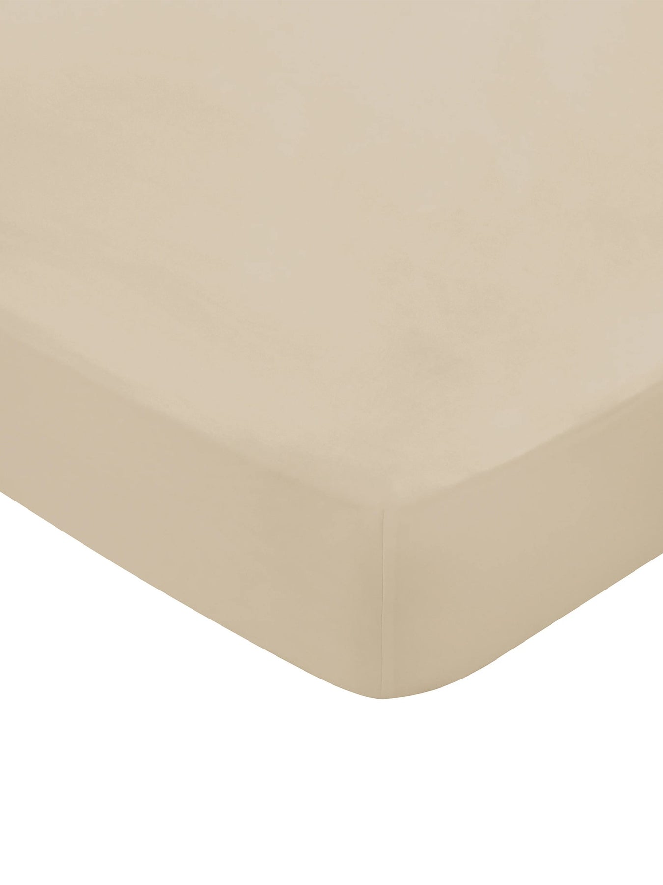 Bob 400 Thread Count Cotton Sateen Double Fitted Sheet Gold
