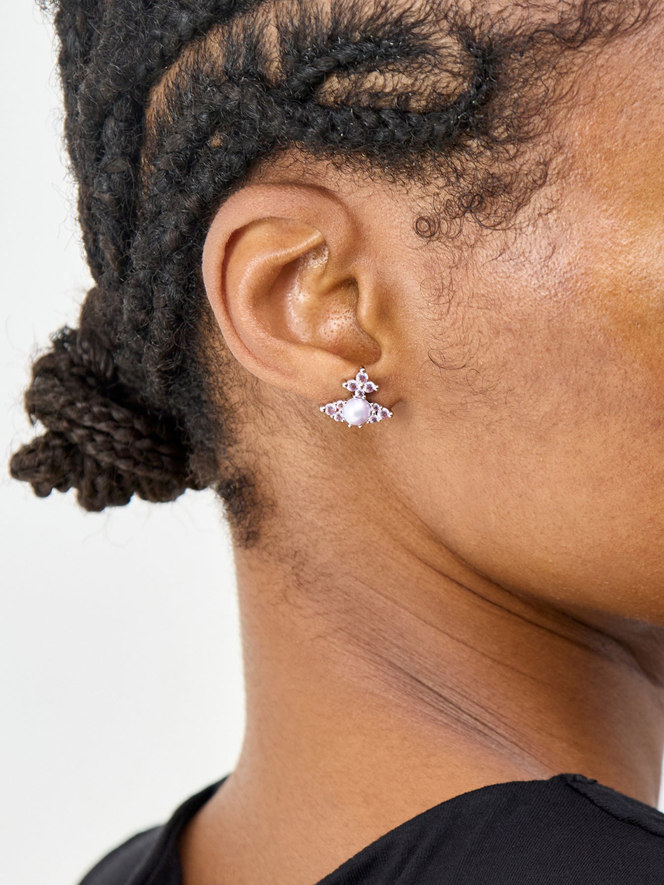 Feodora Stud Earrings Pearl Lilac
