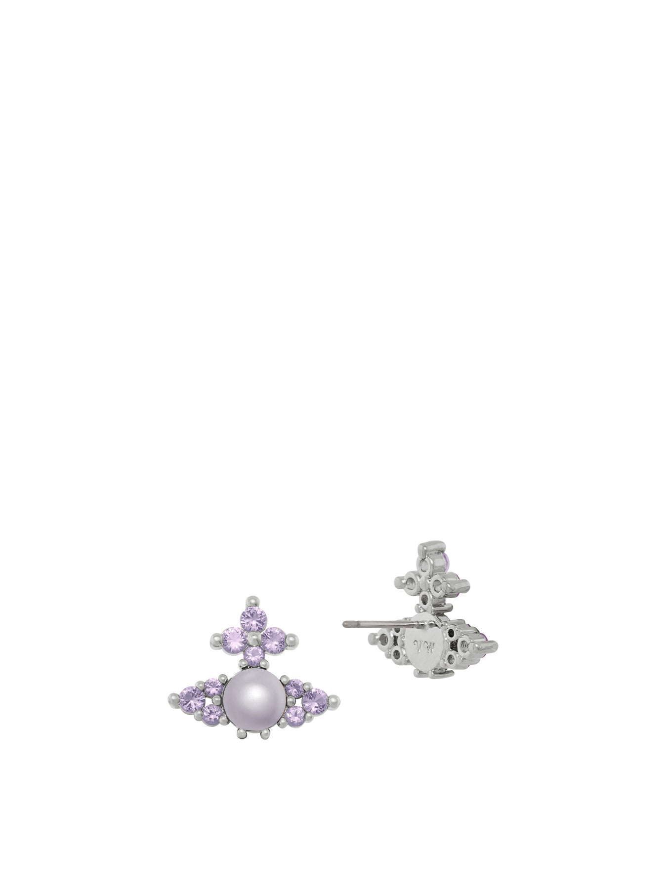 Feodora Stud Earrings Pearl Lilac