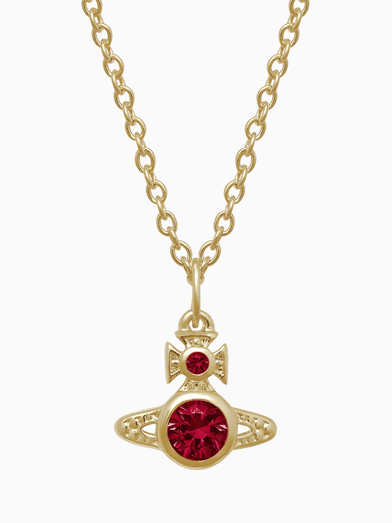 London Orb Pendant Necklace Gold