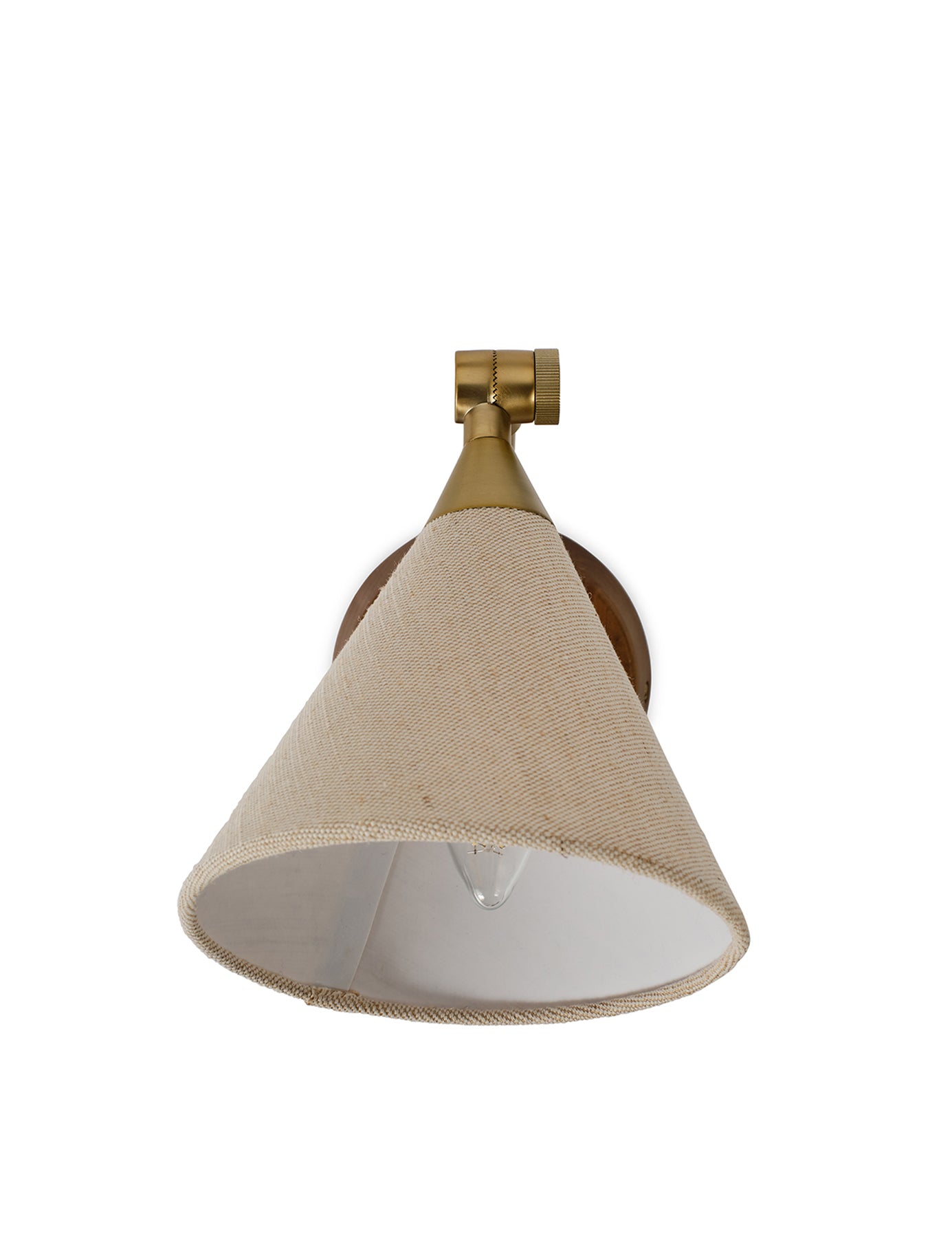 Dryden Wall Light Walnut/Natural