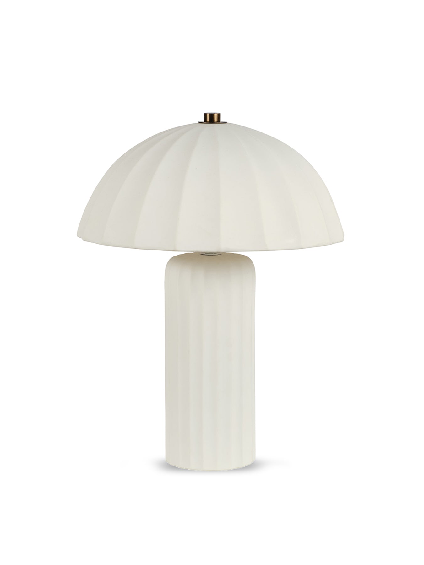Hollis Porcelain Table Lamp White/Bronze