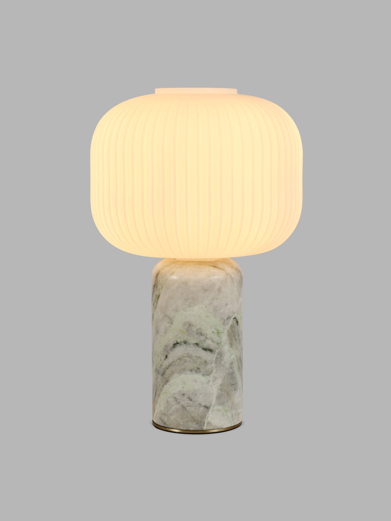 Opal Lantern Table Lamp Jadeite Marble