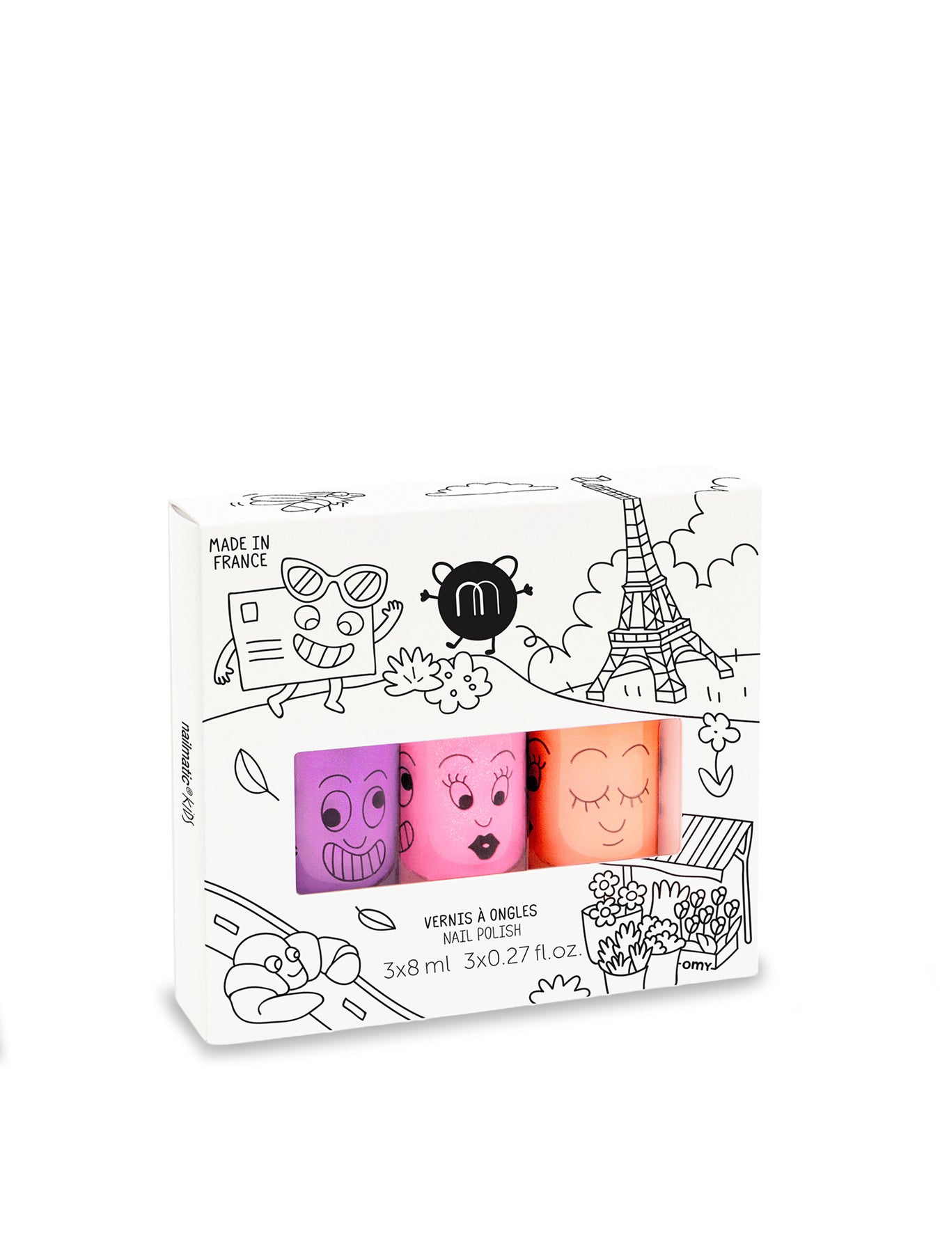 Paris Nail Polish Set Marshi, Dolly & Flamingo
