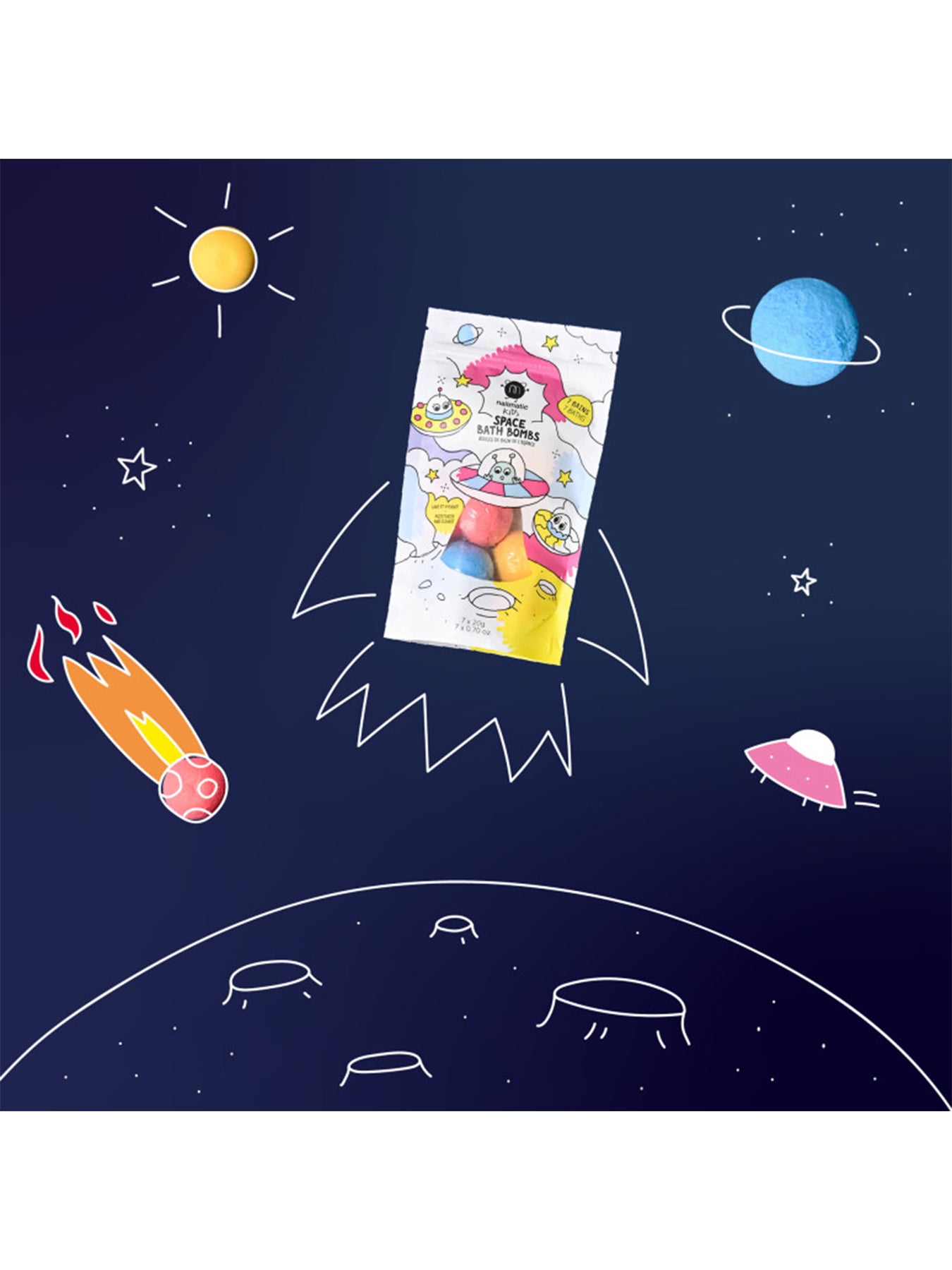 Kids' Space Bath Bomb Set of 7