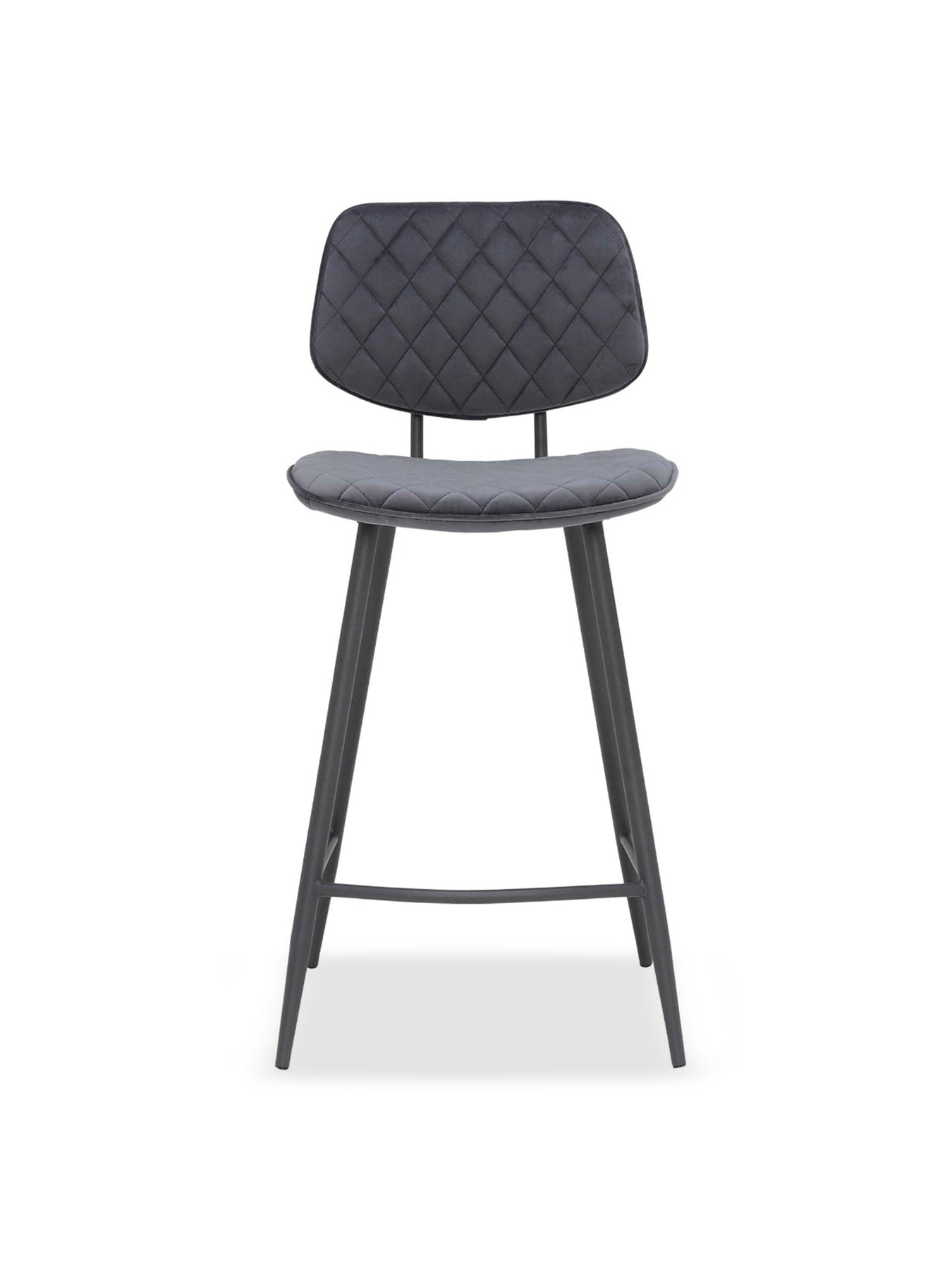 Archer Grey Velvet Counter Stool