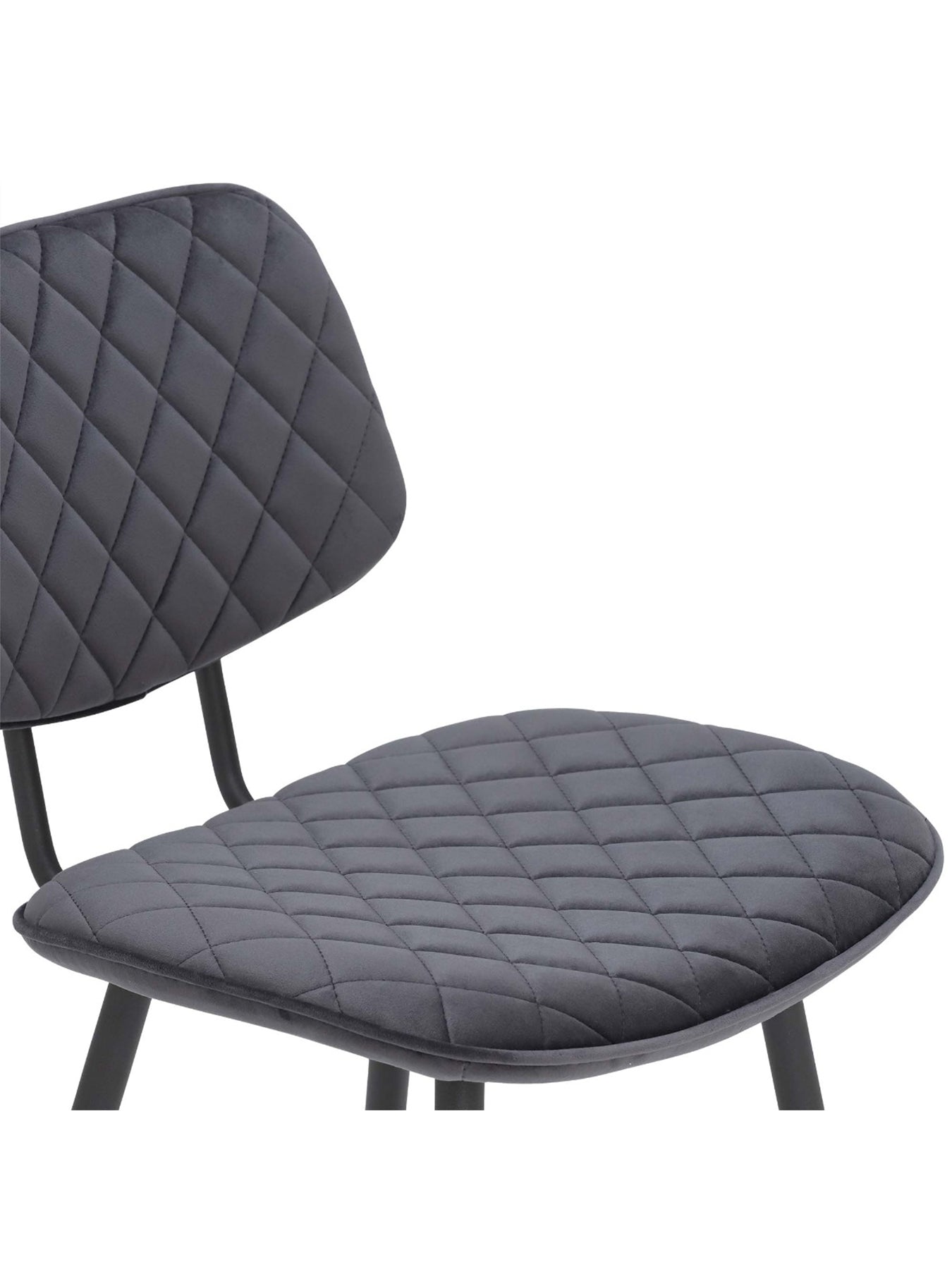 Archer Grey Velvet Counter Stool