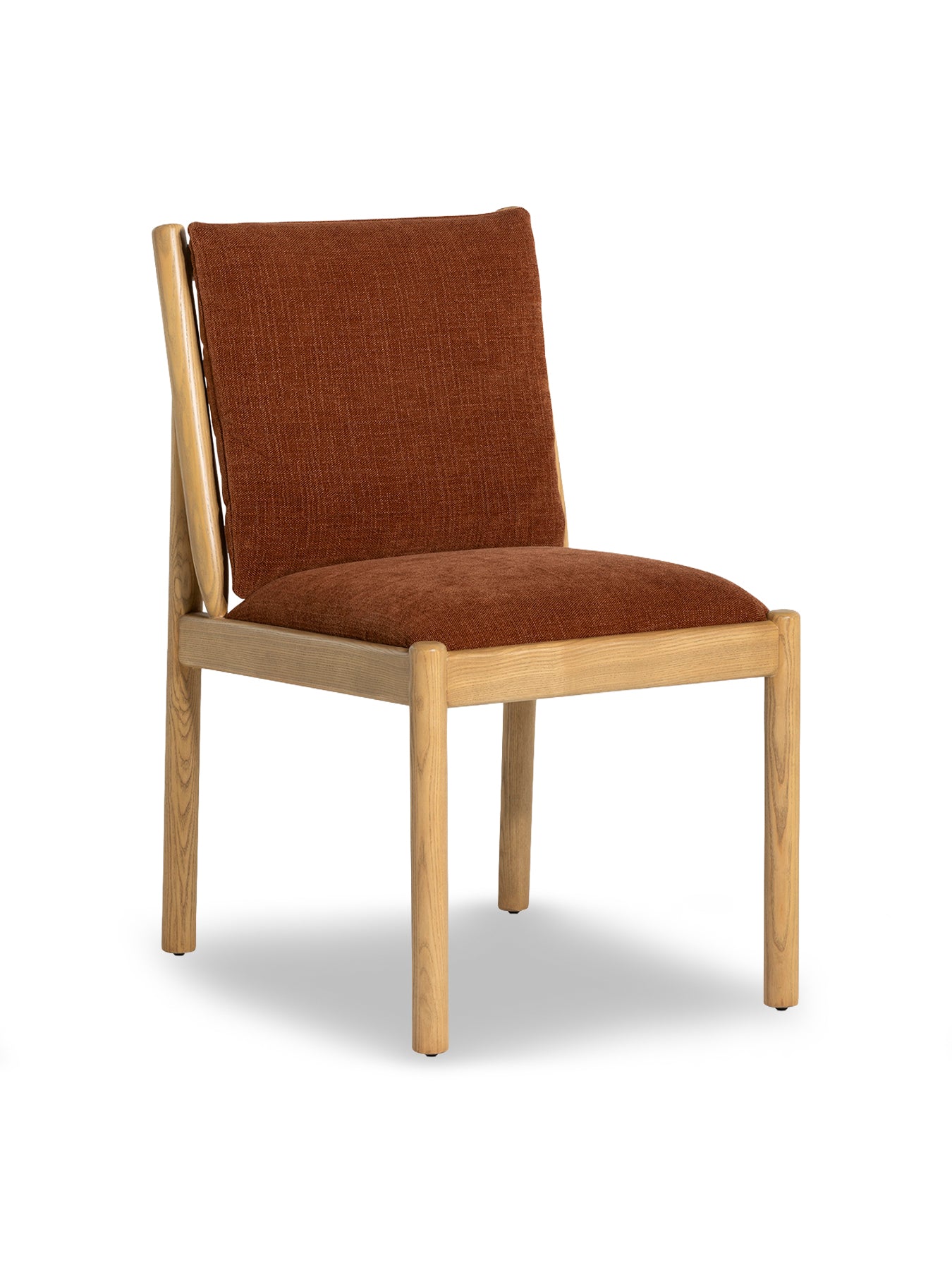 Mirna Rust Fabric Dining Chair