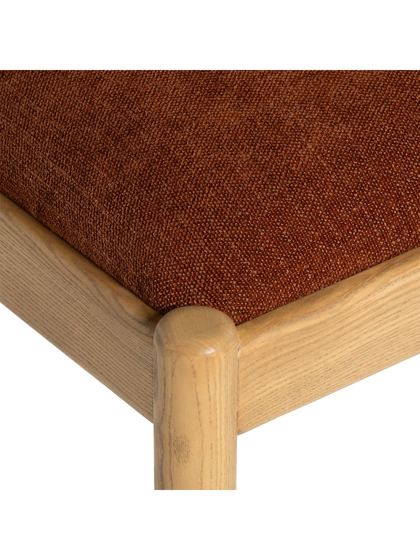 Mirna Rust Fabric Dining Chair