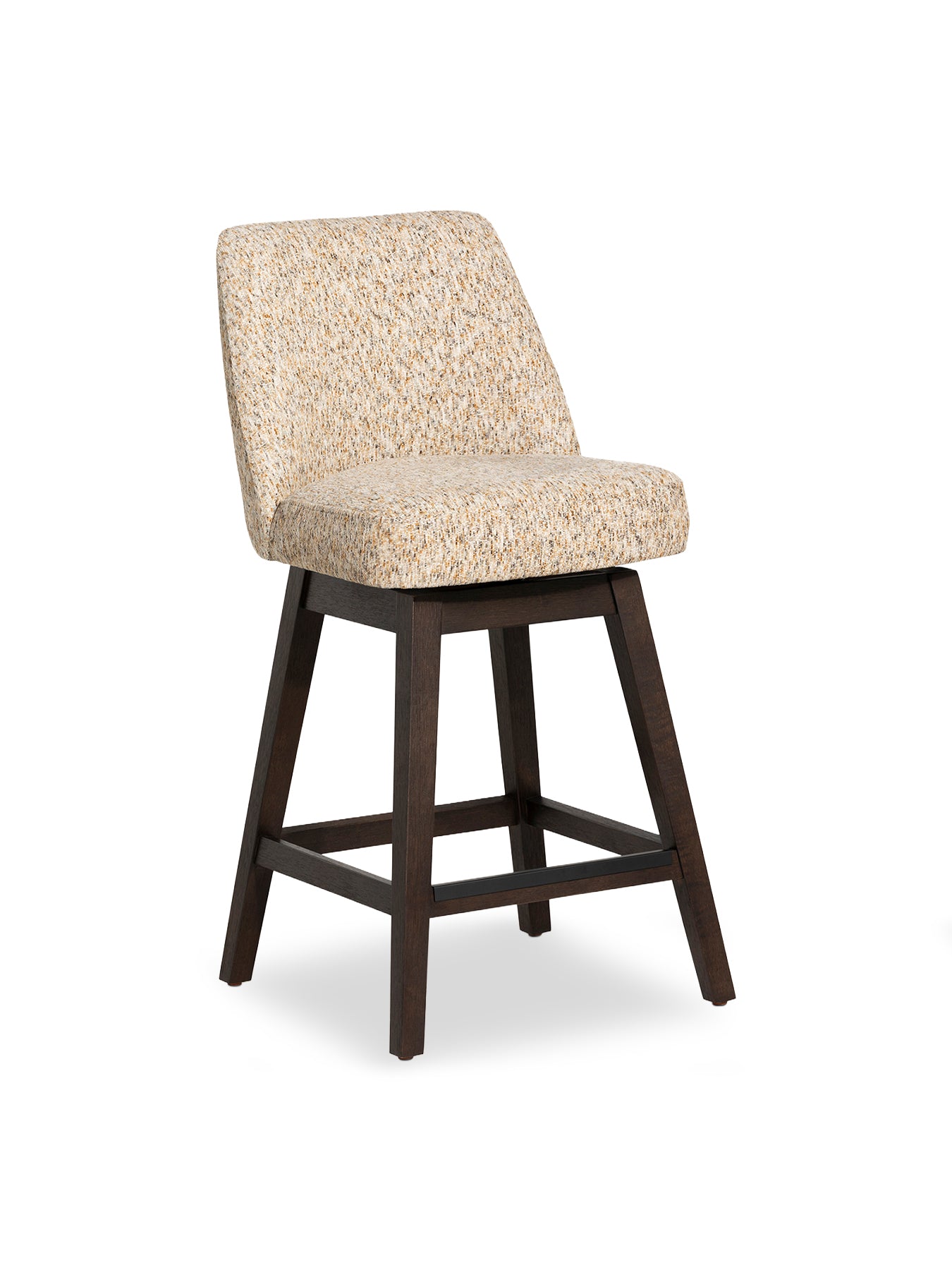 Kiplaw Neutral Fabric Counter Stool