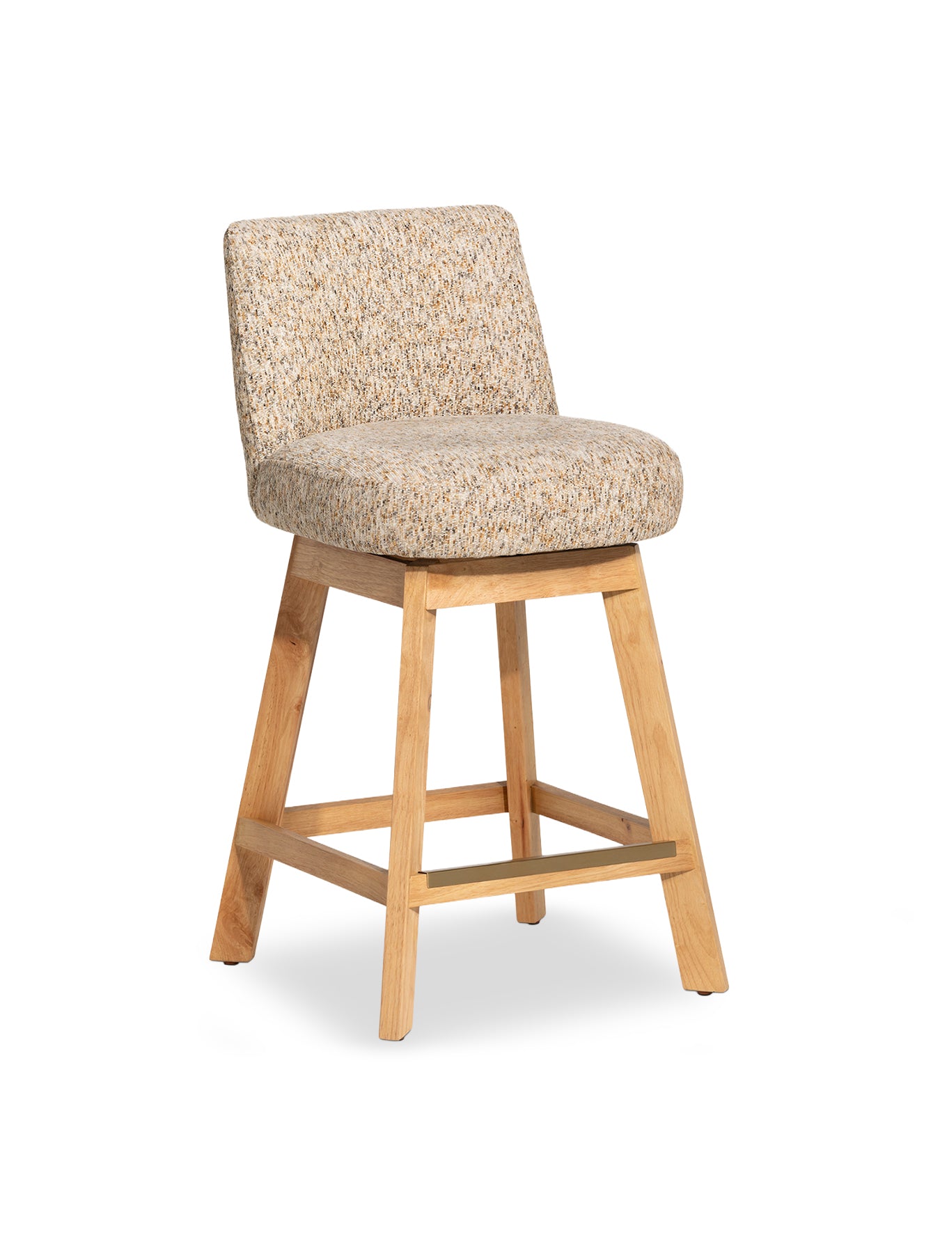 Darnford Neutral Fabric Counter Stool