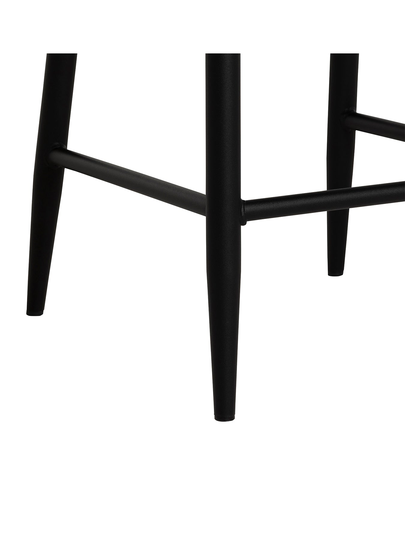 Rivington Velvet Quilted Counter Stool Grey