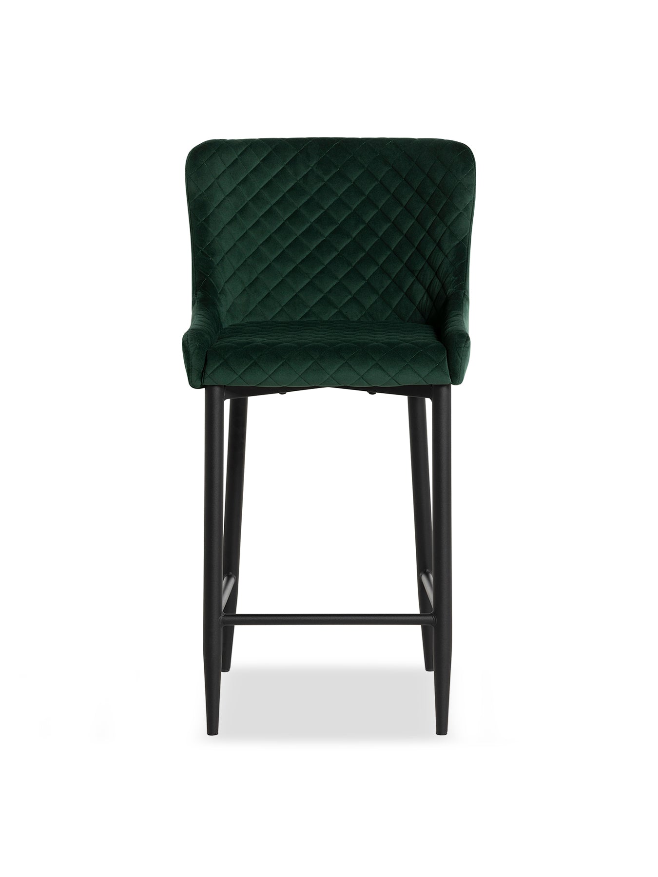 Rivington Velvet Counter Stool Green