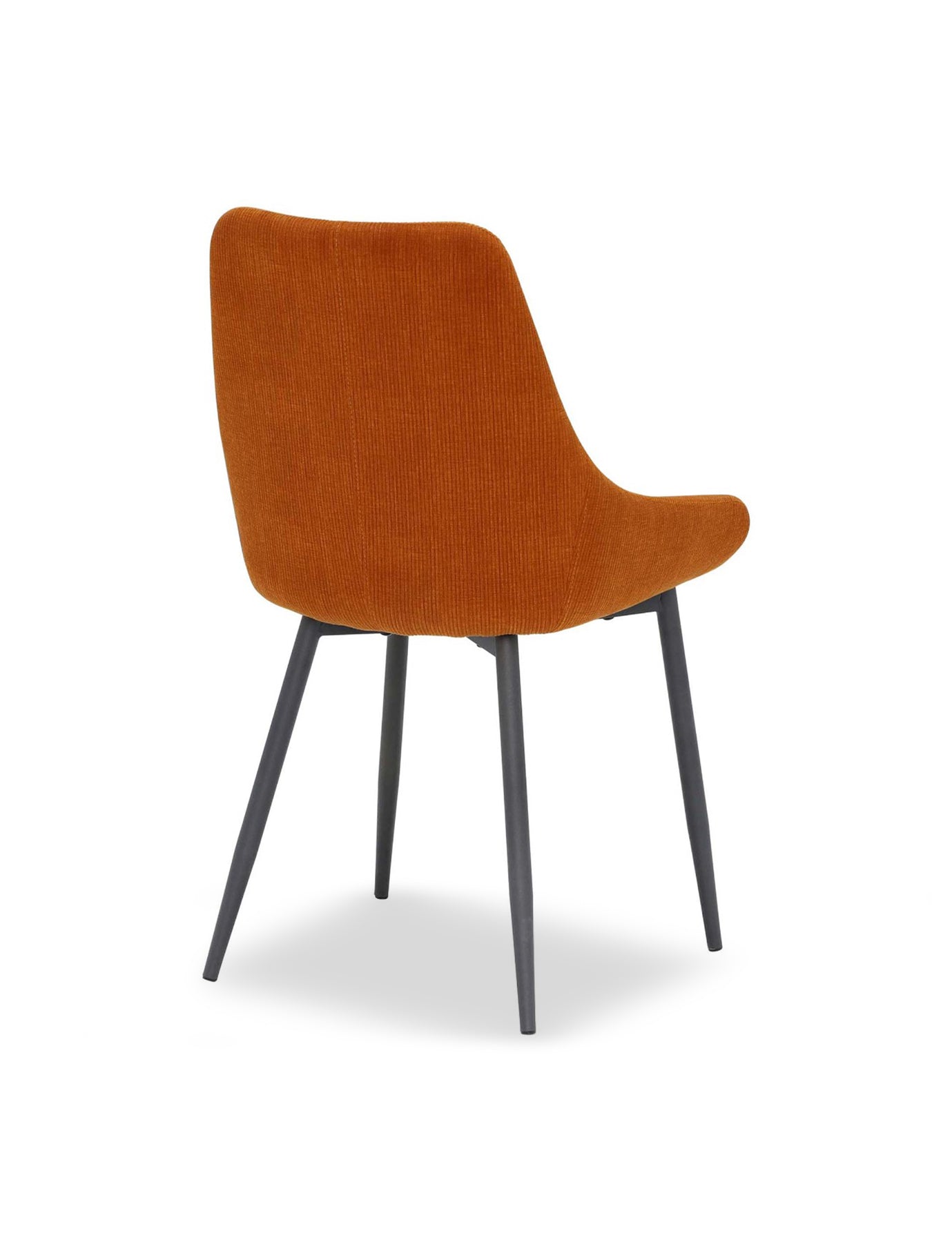 Emmett Cord Fabric Dining Chair Orange