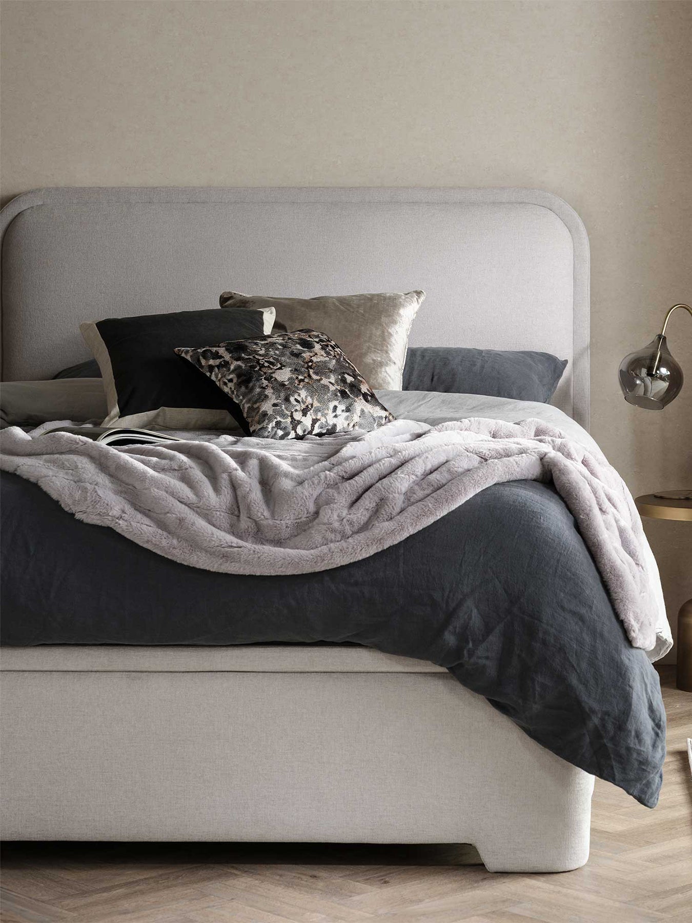 Tilbury Fabric King Ottoman Bed Frame