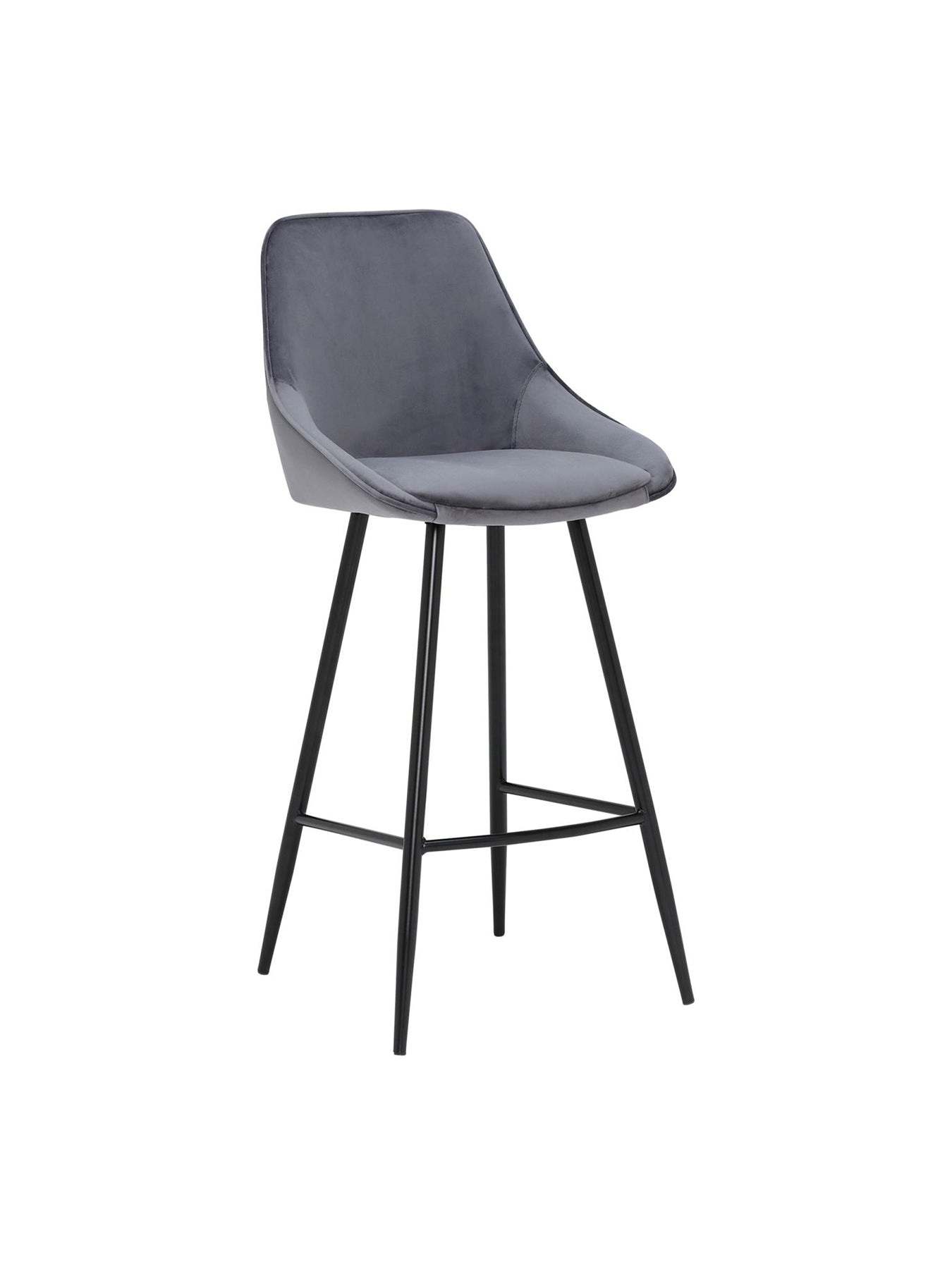 Southbury Grey Fabric Bar Stool