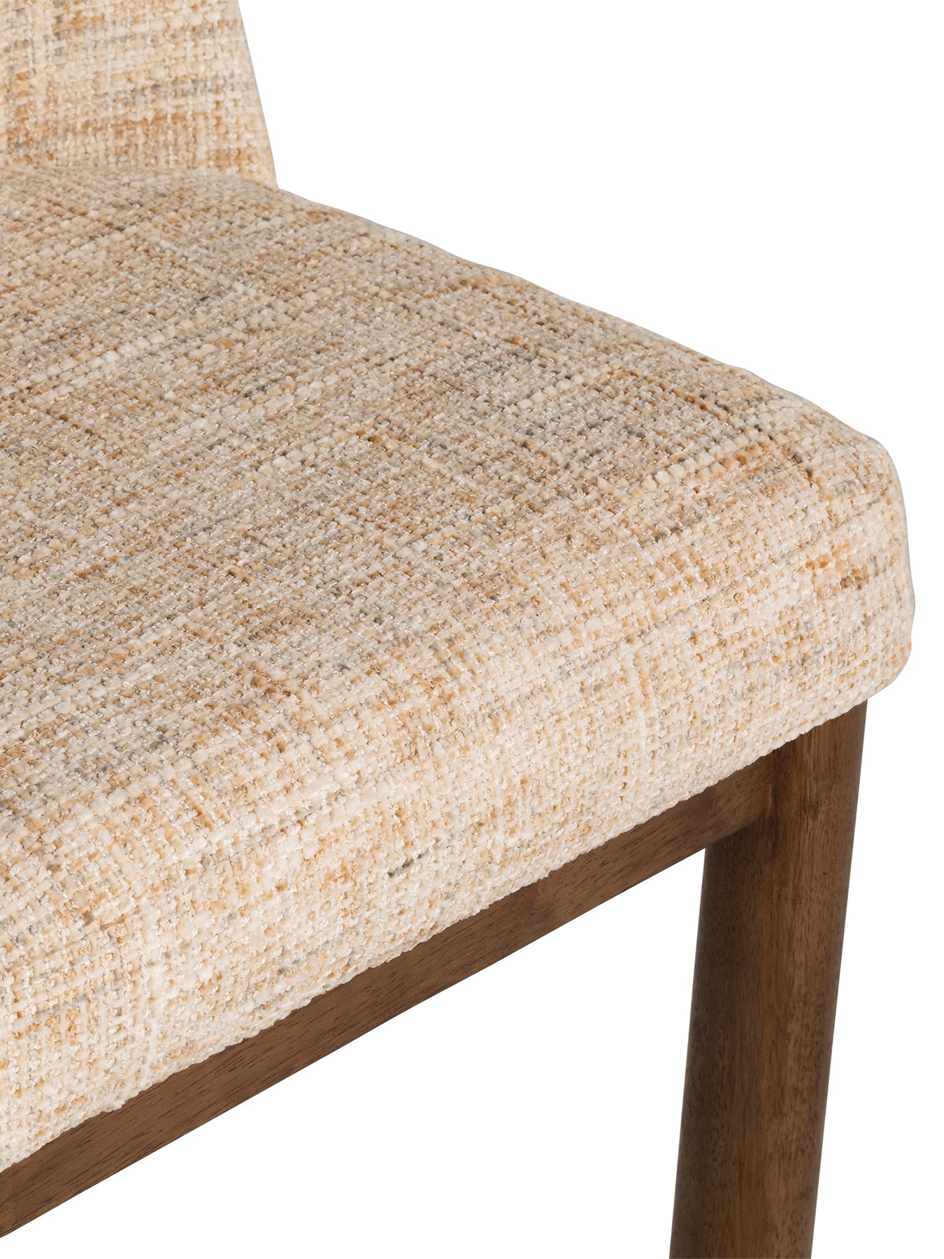 Durris Fabric Dining Chair Neutral