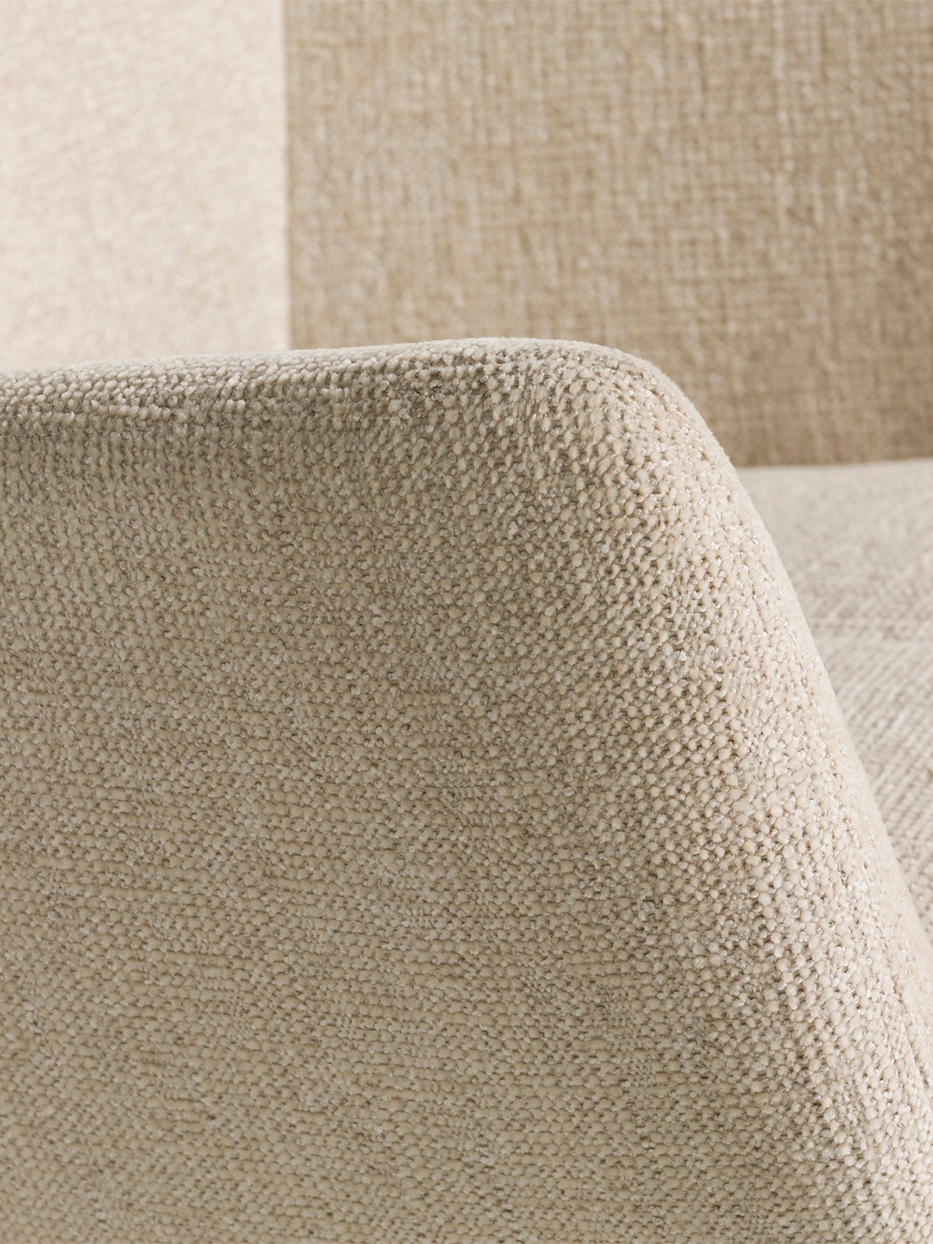 Pendock Neutral Fabric Swivel Armchair