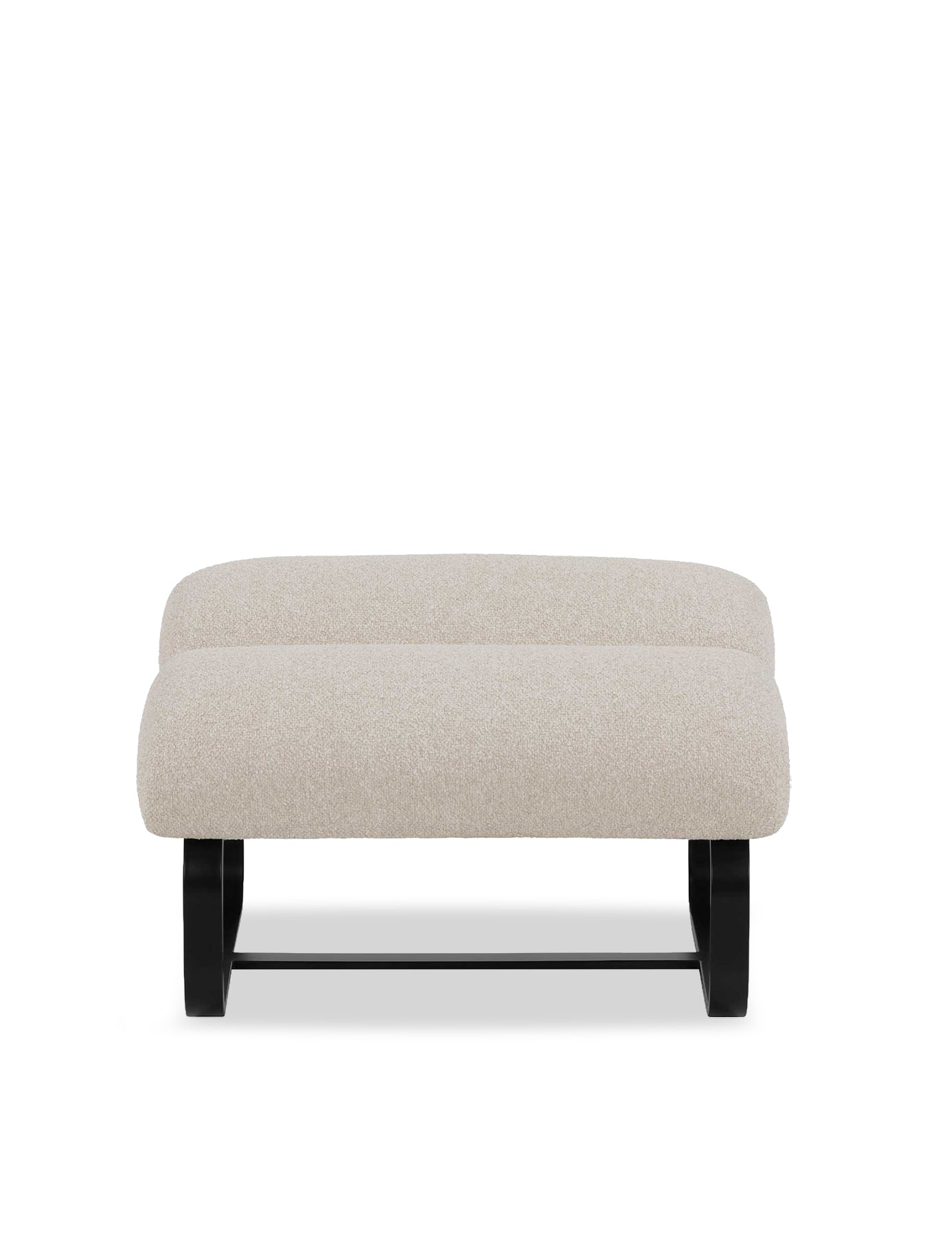 Lucien Cream Fabric Footstool