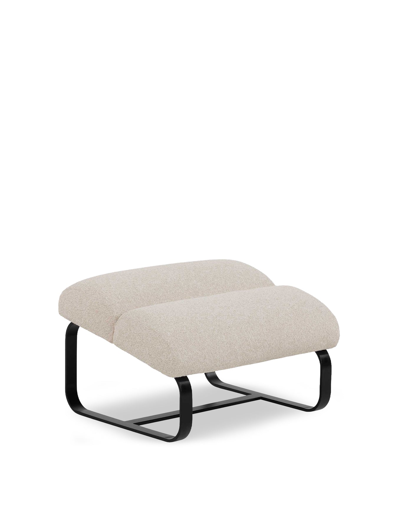 Lucien Cream Fabric Footstool