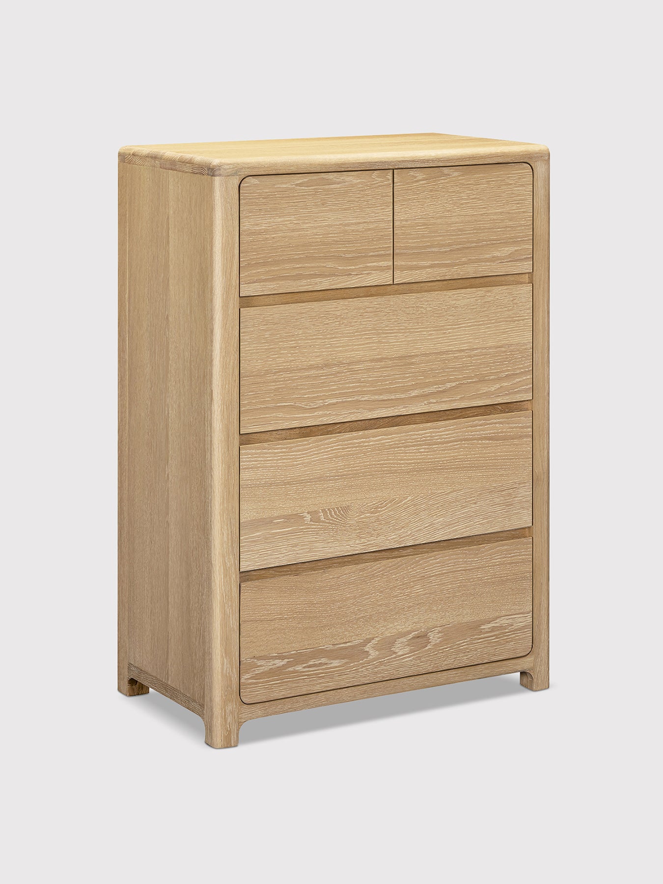 Hadrian Oak 2 Over 3 Drawer Chest