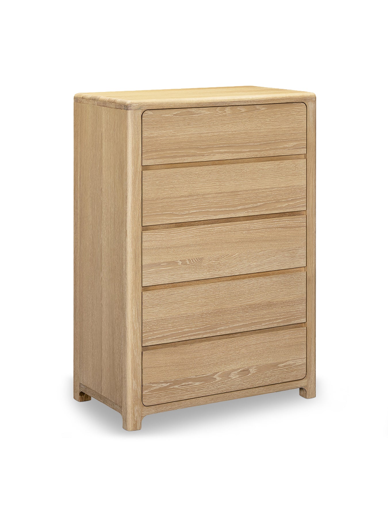 Hadrian Oak 5 Drawer Tallboy
