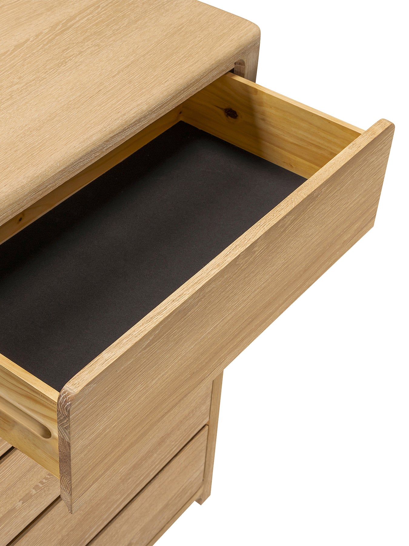 Hadrian Oak 5 Drawer Tallboy
