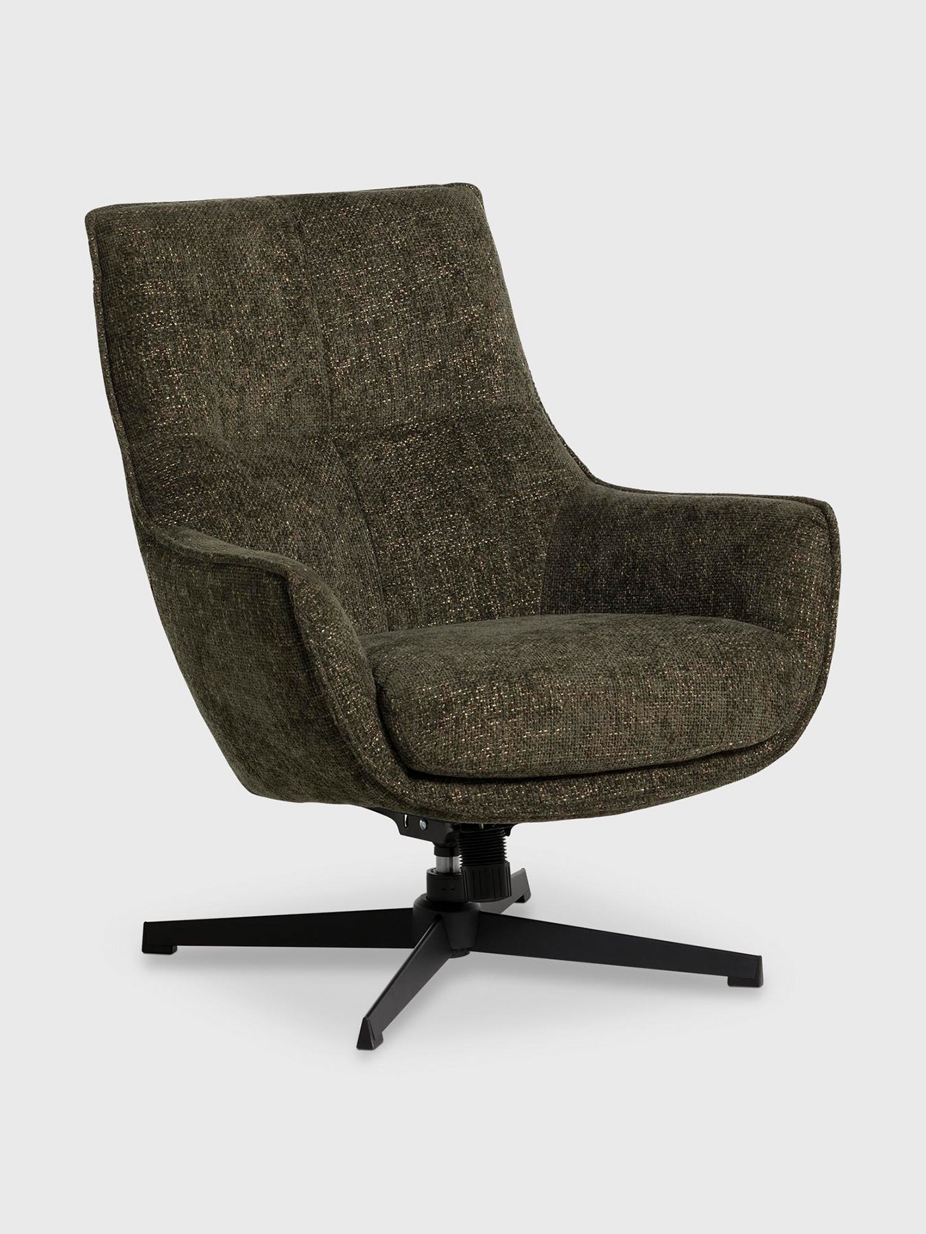 Draycott Green Fabric Swivel Armchair