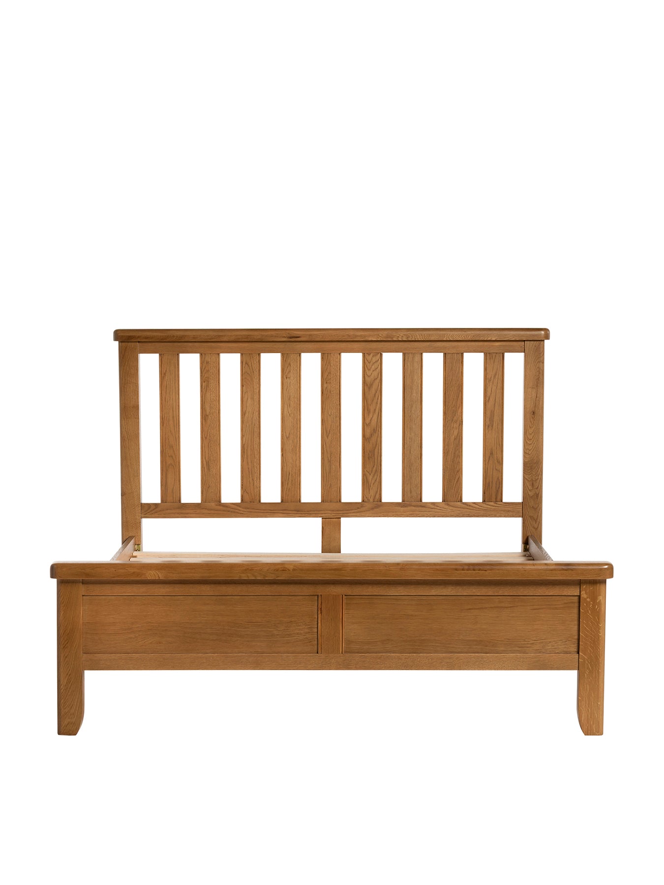 Raithwaite Solid Oak Double Bed Frame Brown