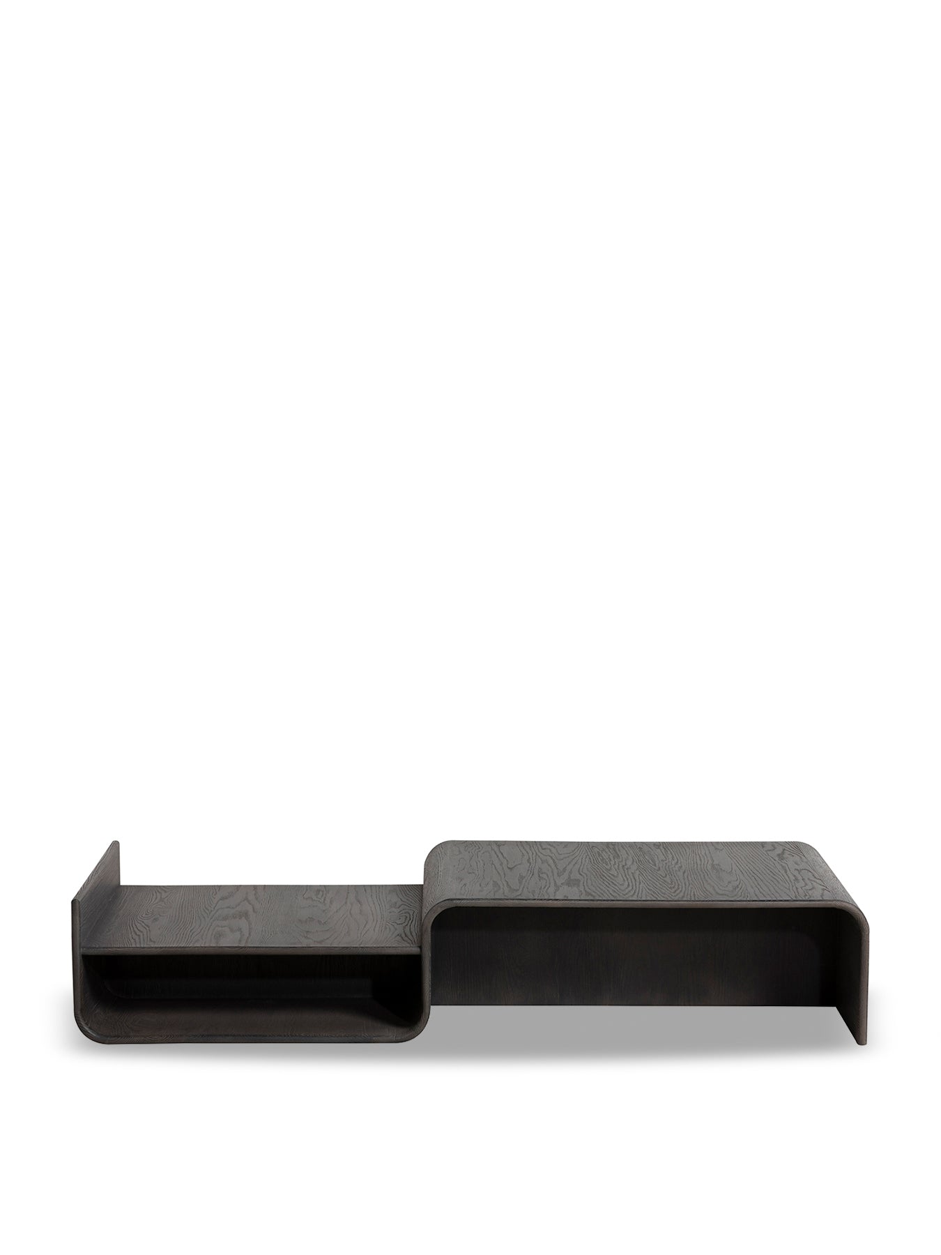 Toldos Curved Oak Coffee Table 160cm Brown