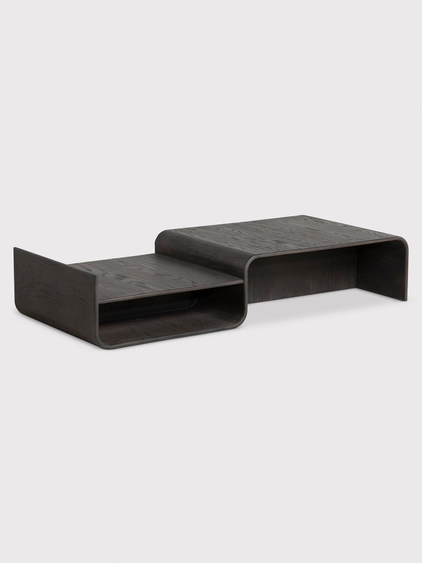 Toldos Curved Oak Coffee Table 160cm Brown