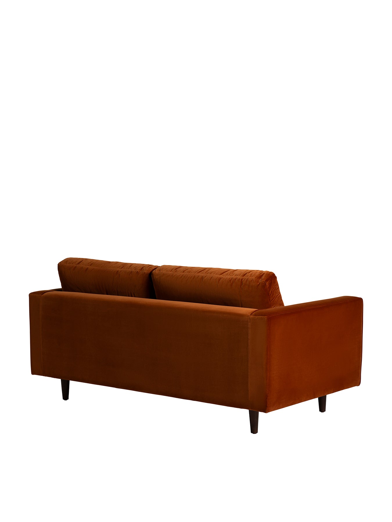 Hemingway Burnt Orange Velvet 2 Seater Sofa