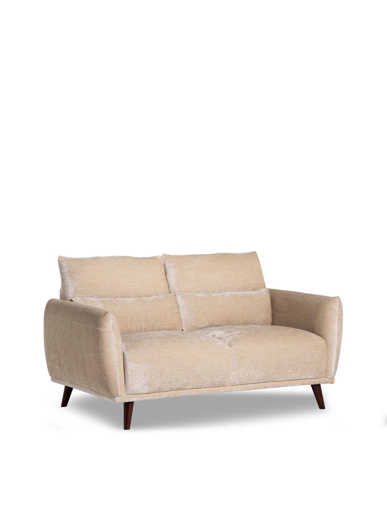 Mallory Neutral Fabric 2 Seater Sofa