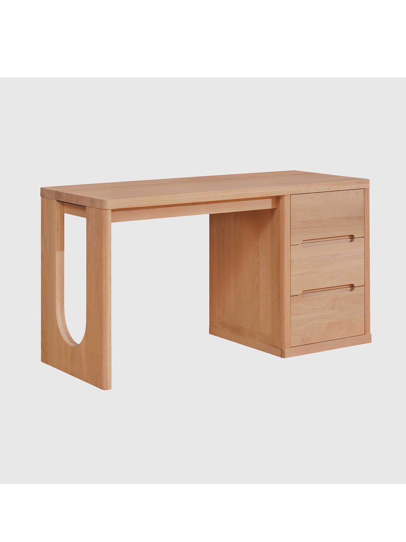 Olav Oak Wood Office Desk 140cm