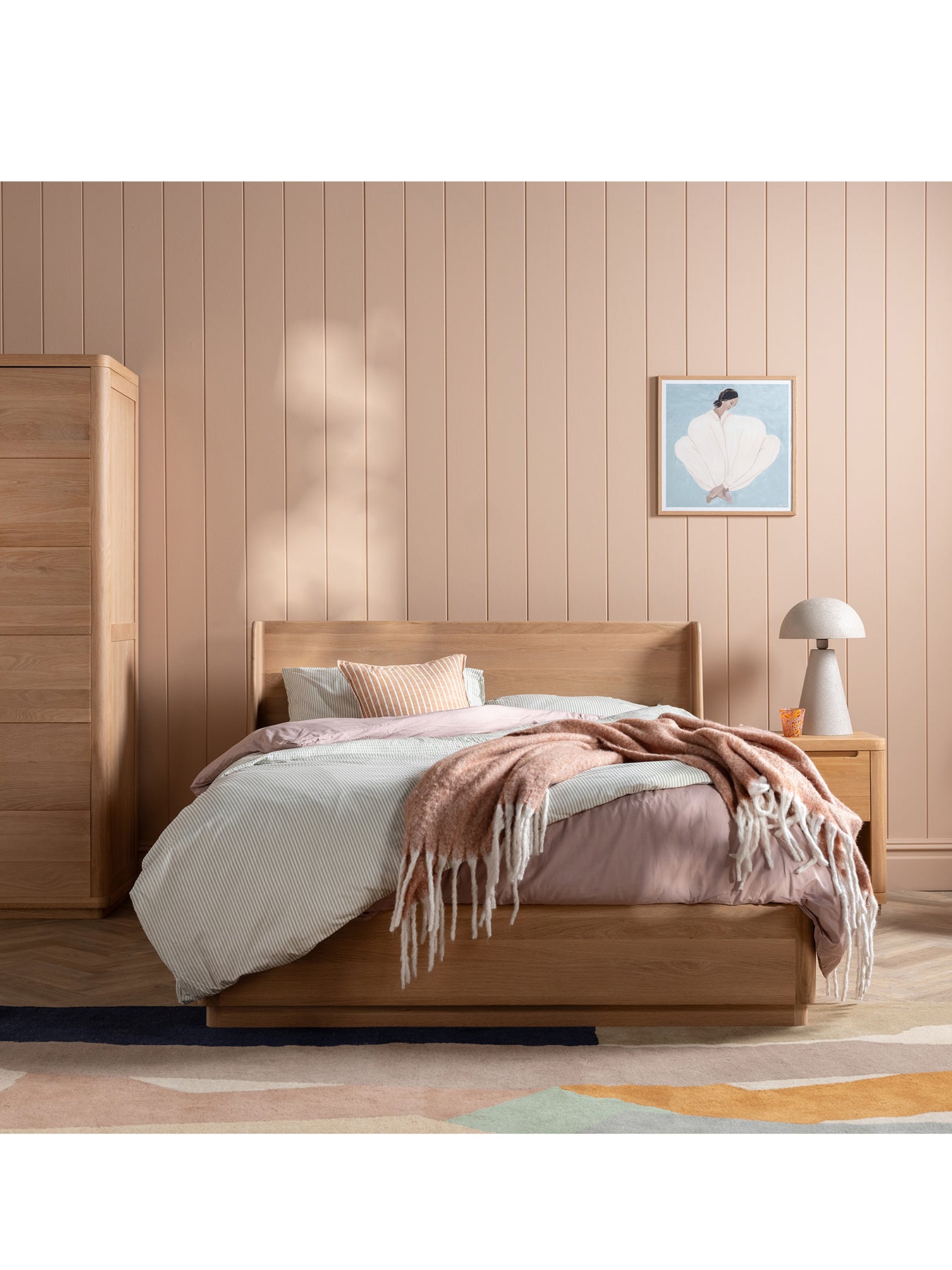 Olav Solid Oak King Bed Frame