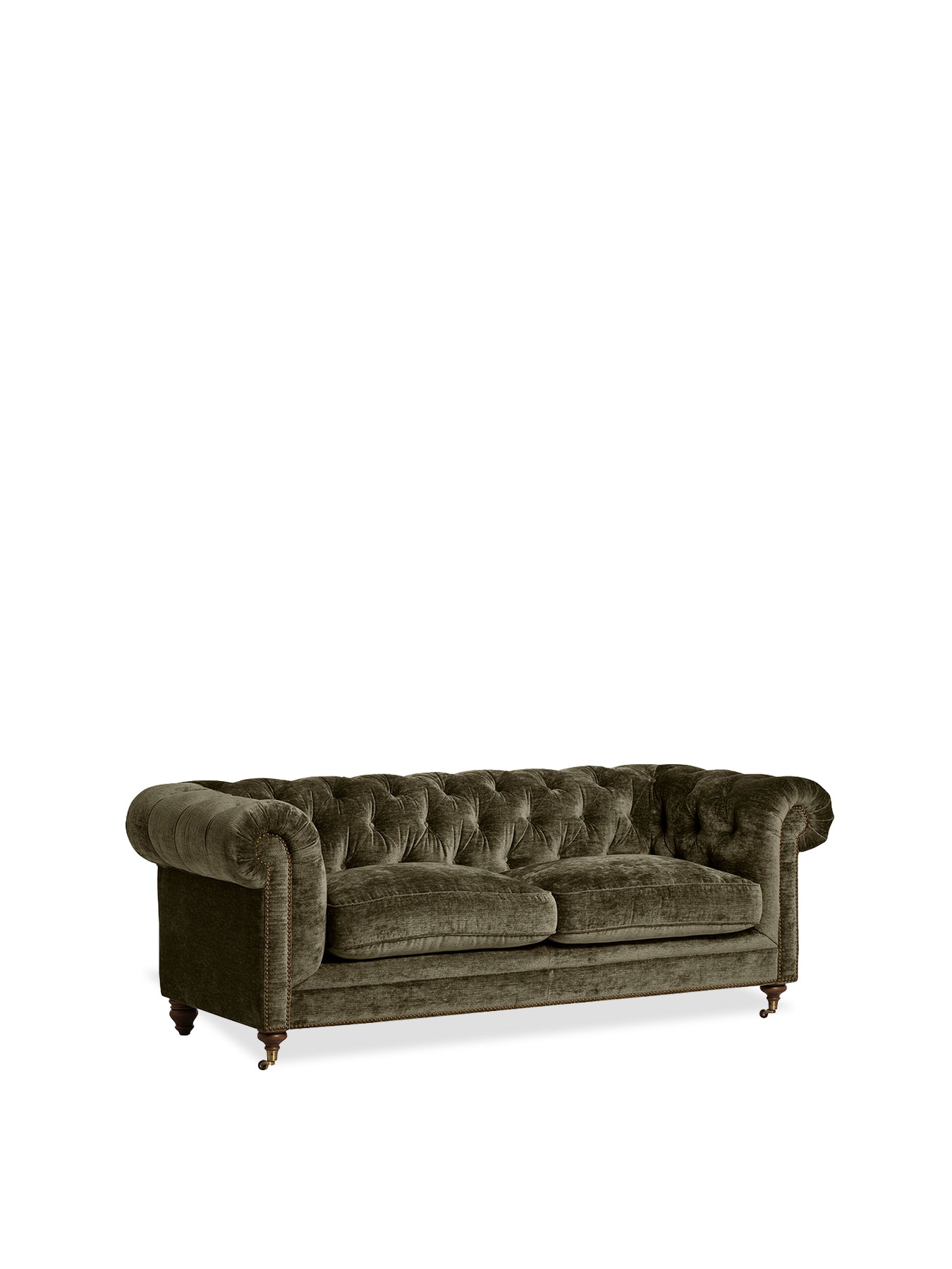 Highgrove Green Chenille 3 Seater Sofa
