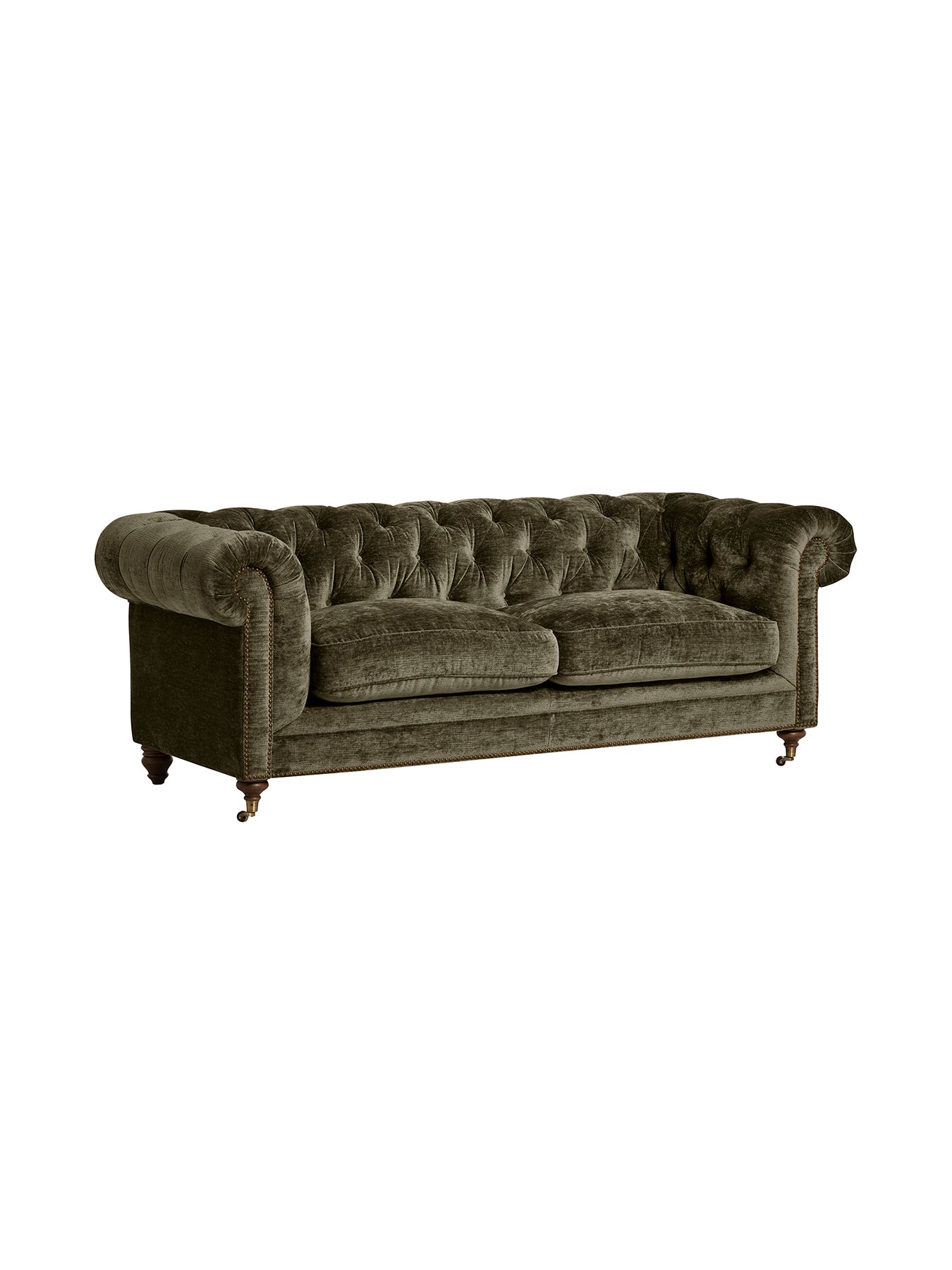 Highgrove Green Chenille 3 Seater Sofa