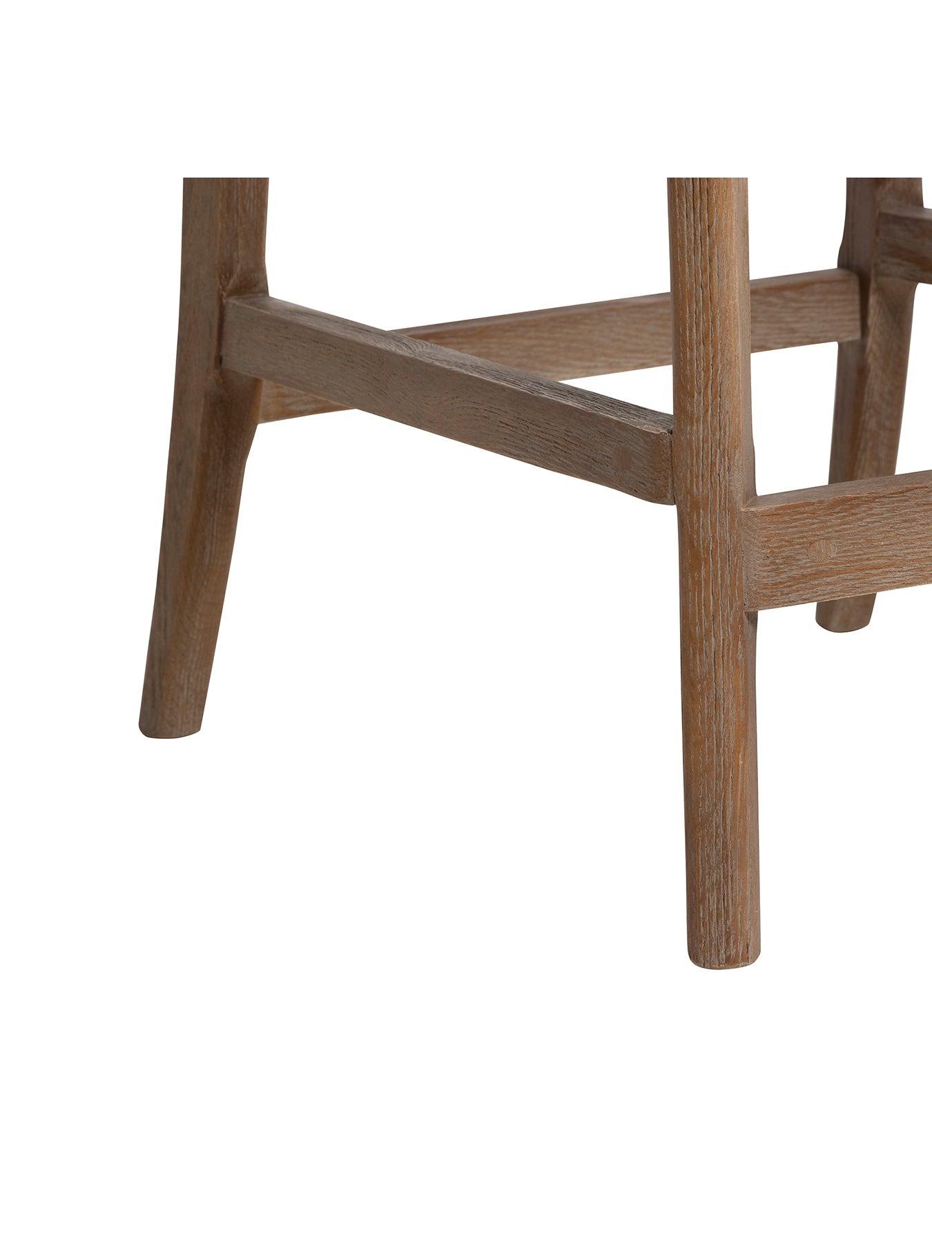 Maurice Fabric Bar Stool with Brass Studs