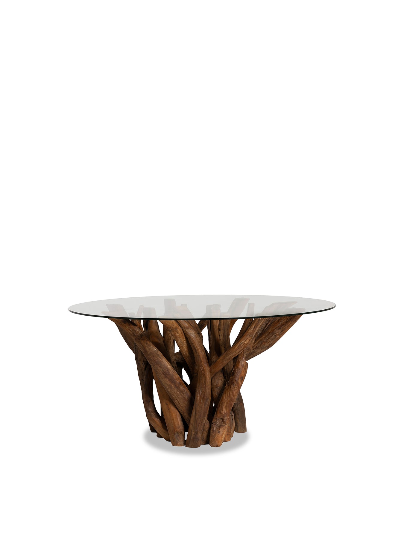 Whinfell Glass and Teak Dining Table