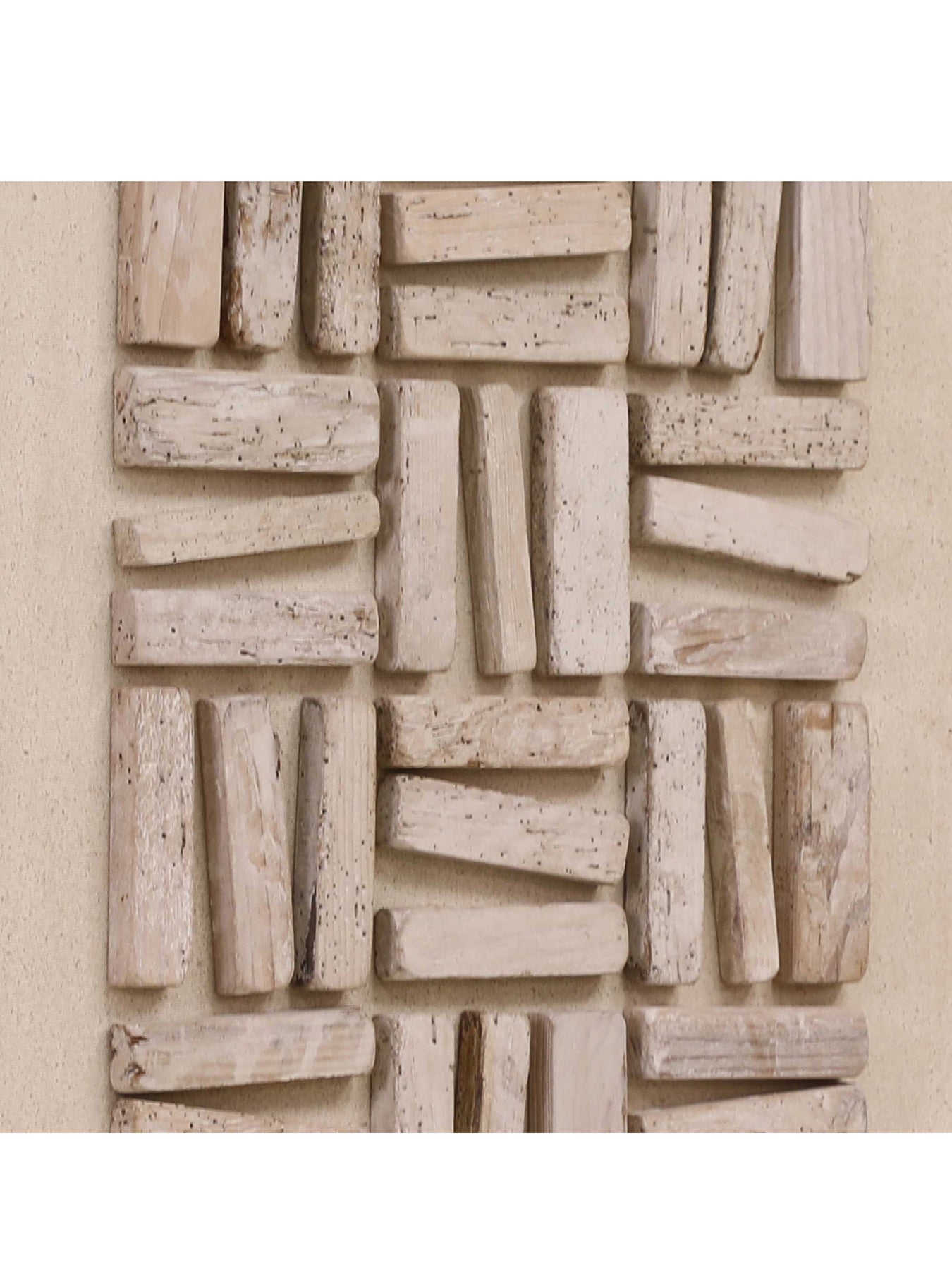 Natural Grid Patterned Wall Art