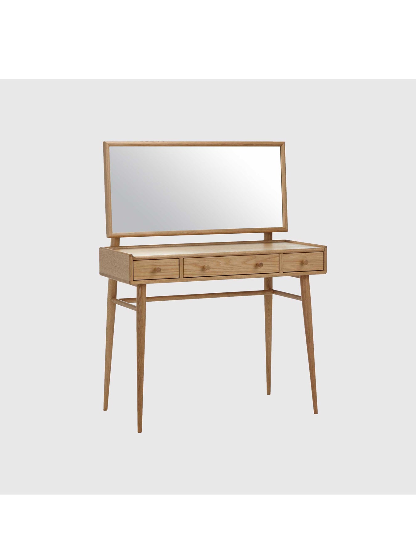 Winslow Oak Dressing Table with Mirror
