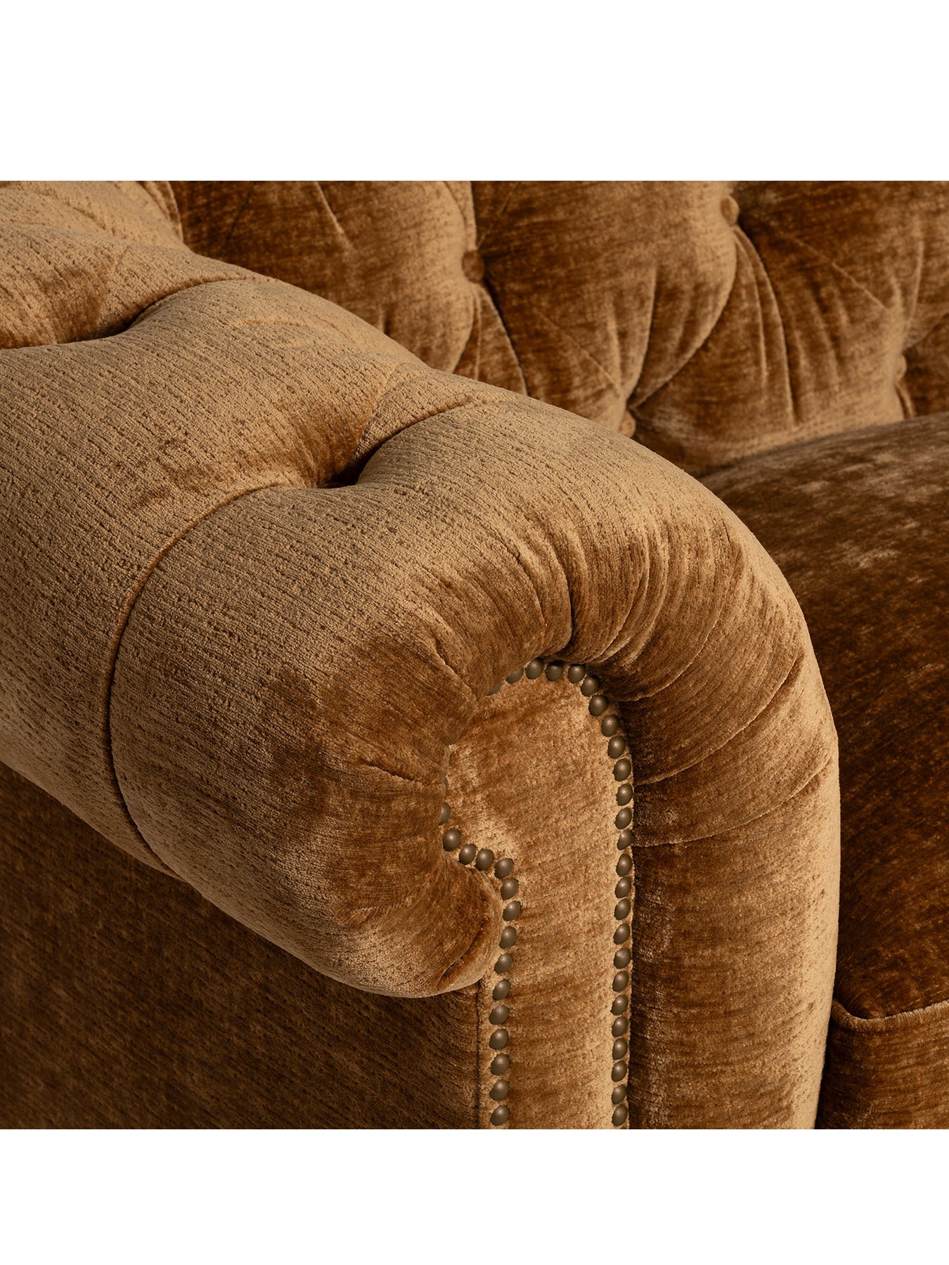 Highgrove Gold Chenille Snuggle Chair