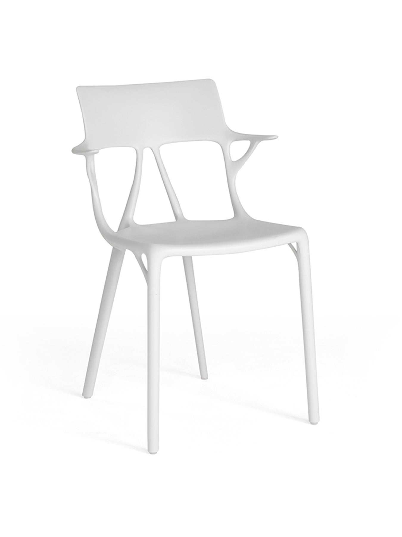 Ai Recycled Open Back Dining Chair White