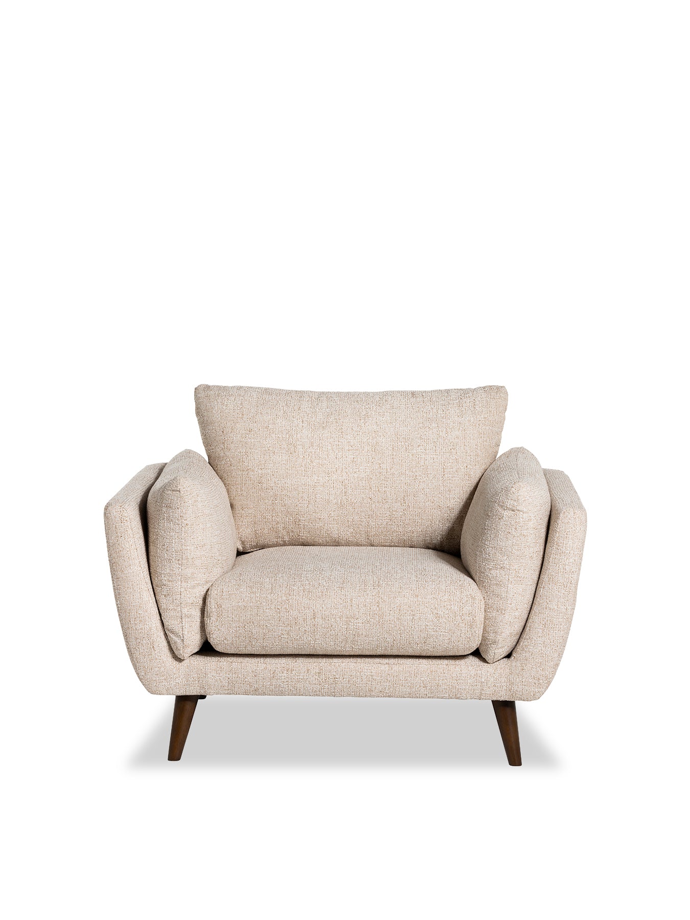 Malmo Neutral Fabric Armchair